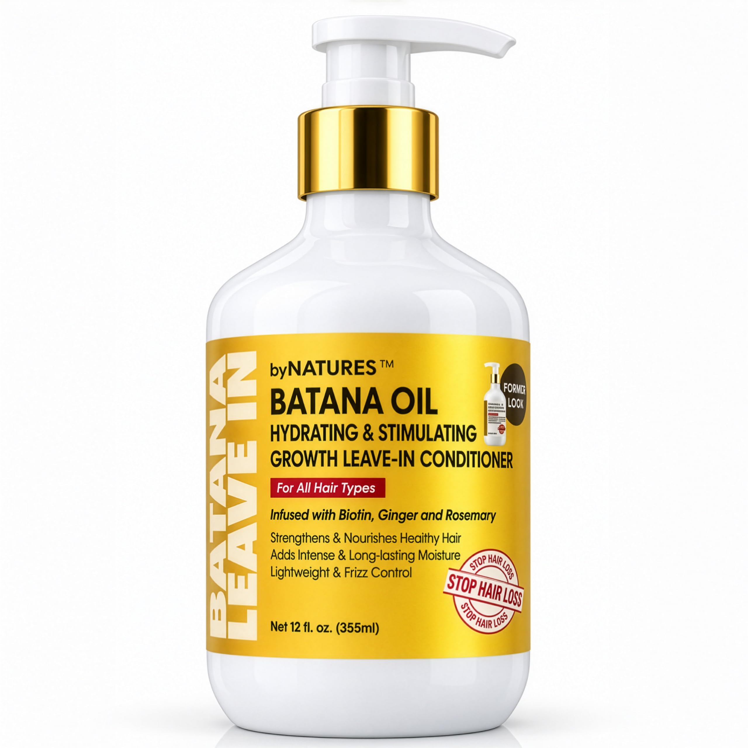 By Natures Batana Oil Leave-In Conditioner, 12 Fl Oz