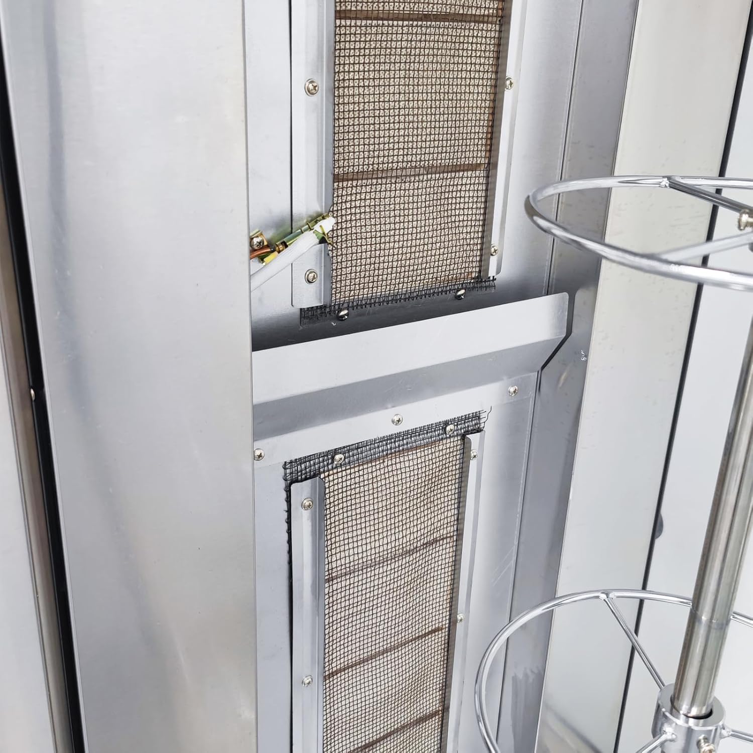 LPG Chicken Roaster Commercial Use Fully Automatic Rotating Chicken Oven Four-Layer Stainless Steel Hanging Rings Automatic Rotation