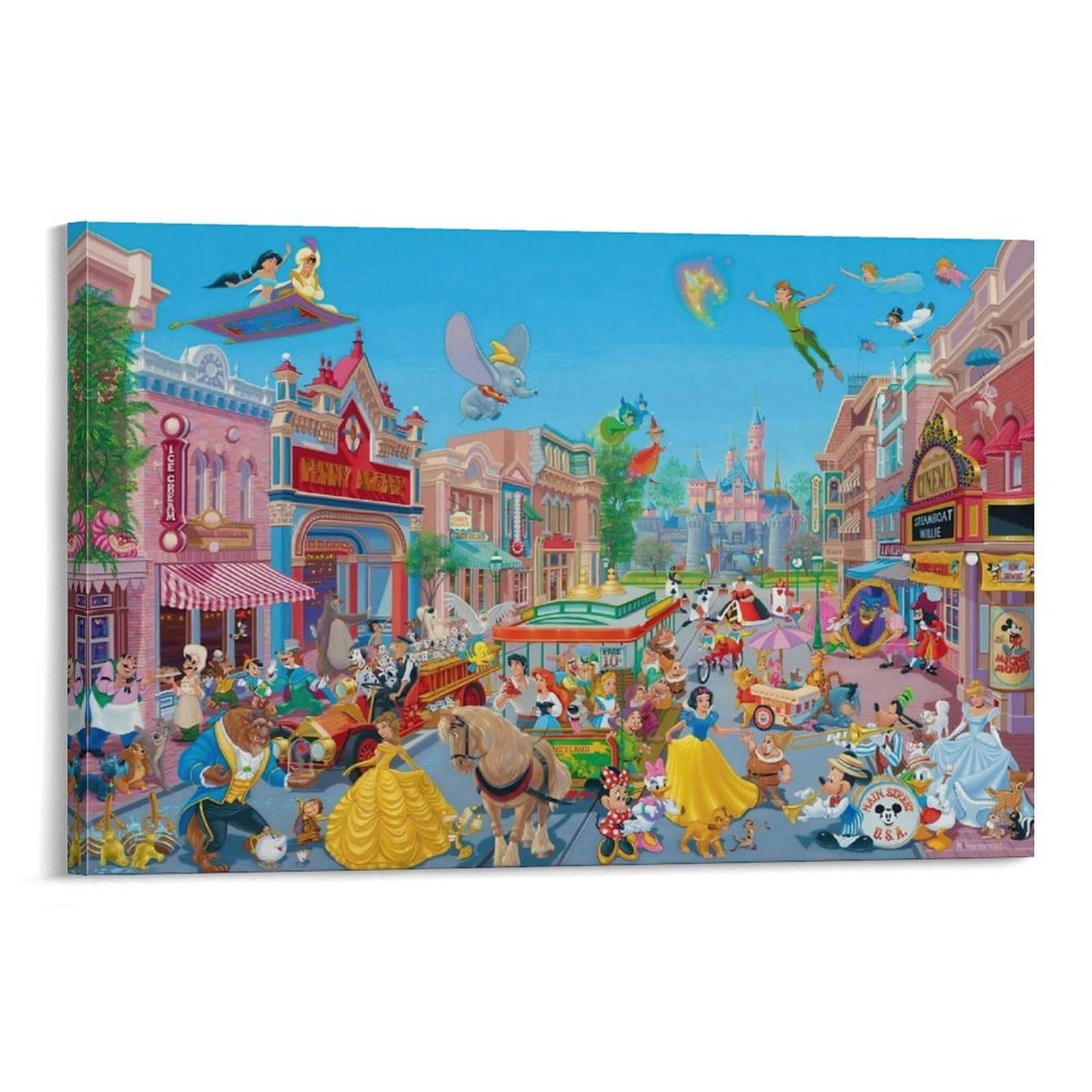 Amazon.co.jp: 西洋絵画ディズニー ディズニーキャラクター大集合芸術