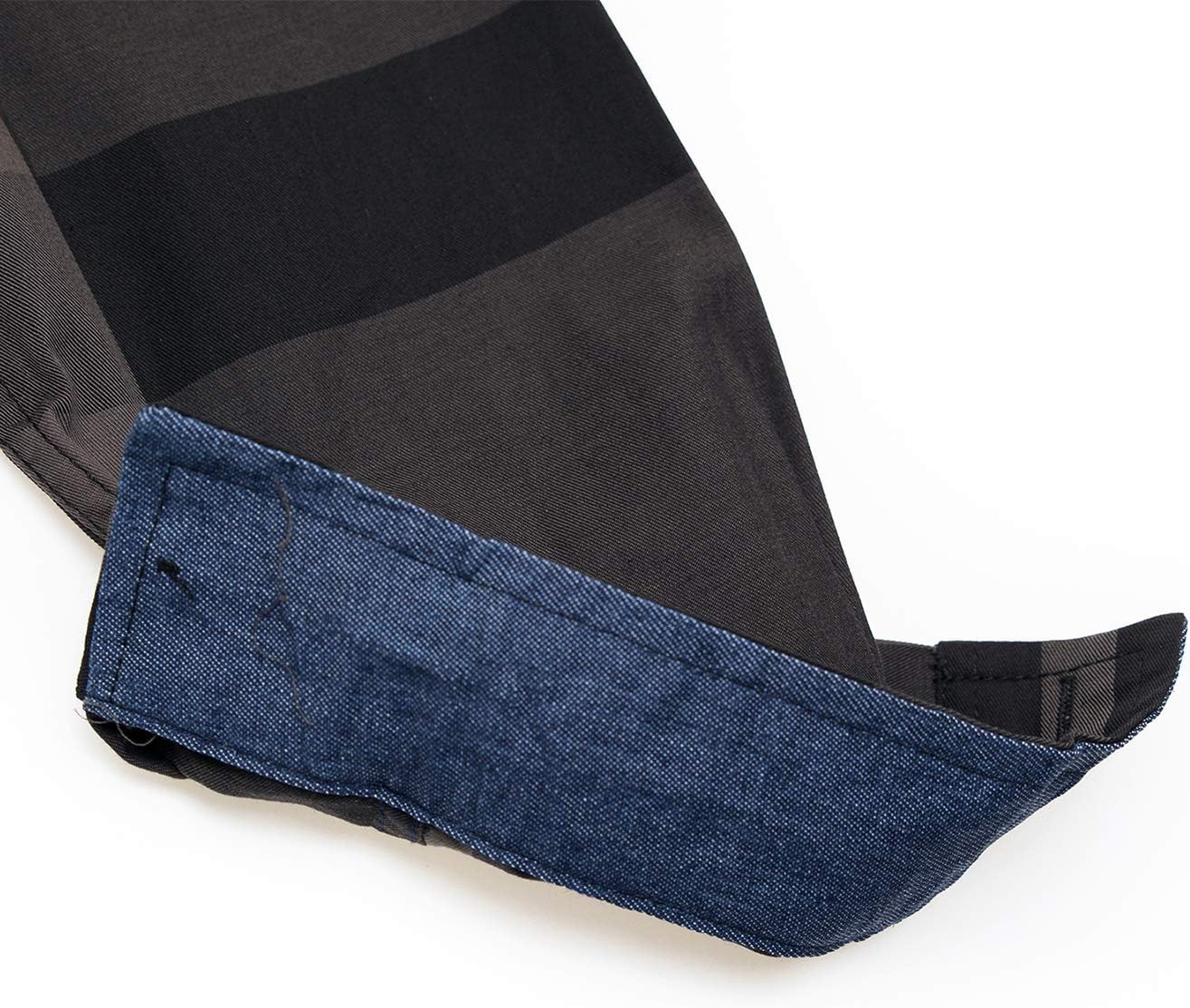 FREDD MARSHALL Men's Long Sleeve Slim Fit 100% Cotton Plaid Shirts - Image 5