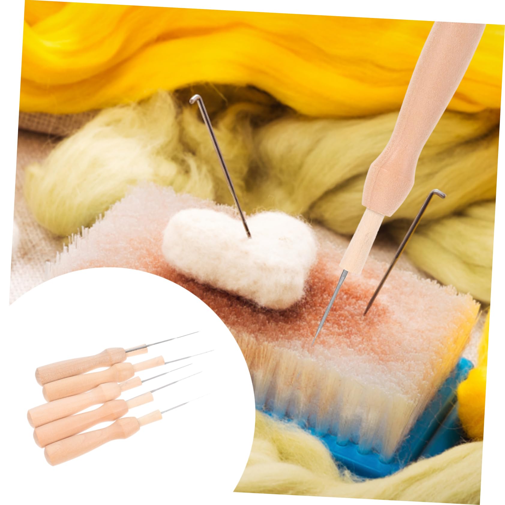 Operitacx 25pezzi Aghi Per Infeltrimento Feltro Strumenti Di Cucito e Acciaio Inossidabilper Artigianato Creativo e Feltratura Wool Felt Facile Da Usare Per Progetti Fai Te