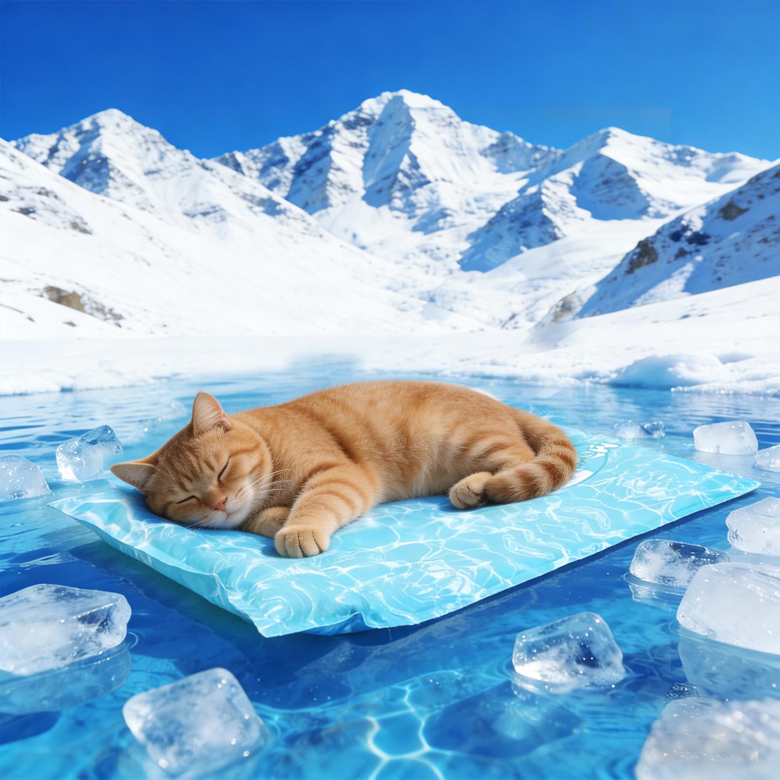 Pawtasy Dog Cooling Mat with Pillow S (50x40cm) Self Cooling Pet Pad for Cats and Puppies Pressure Activated PVC Waterproof Gel Mat Fits Most 20in Dog Crates Durable Cooling Pad for Crate and Travel