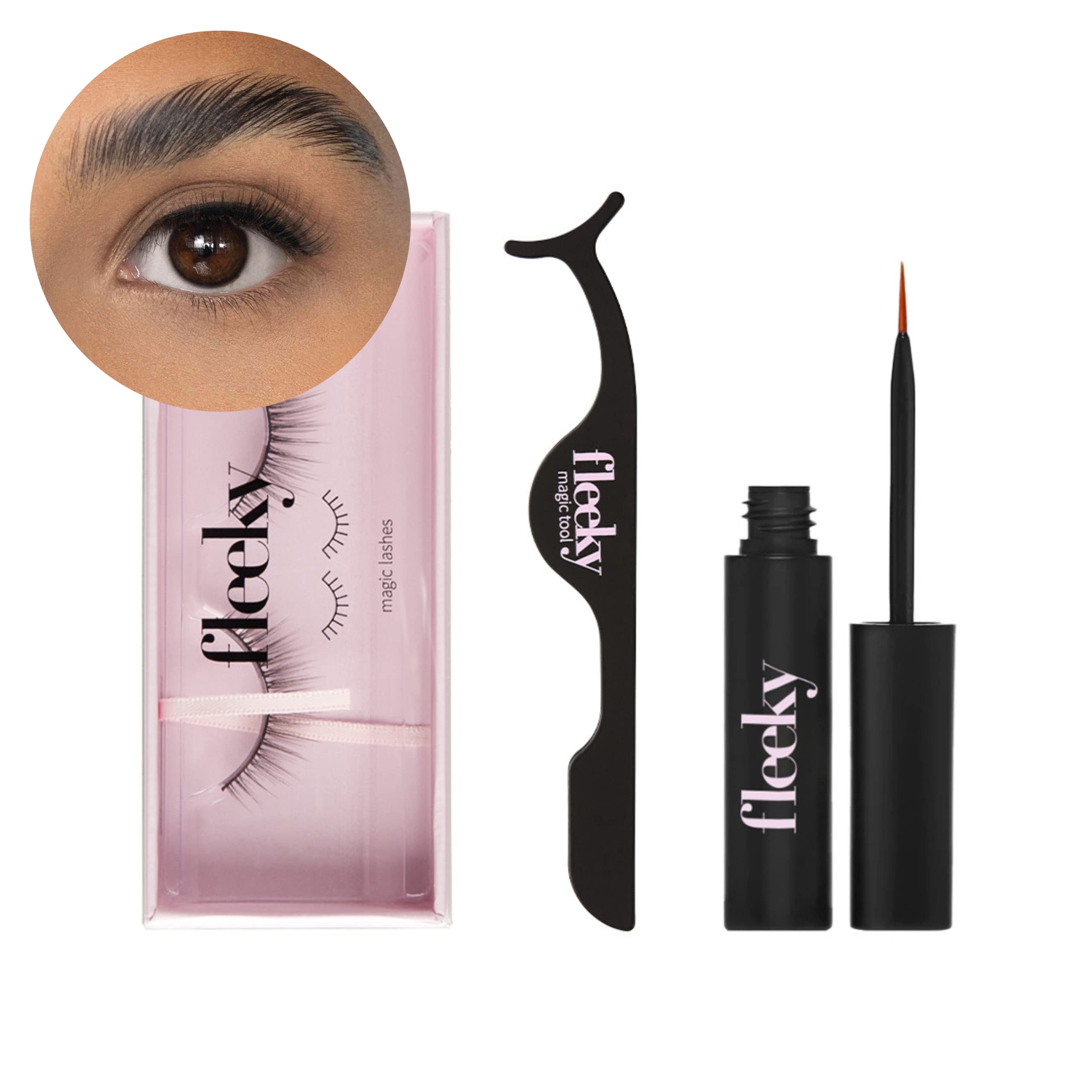 Fleeky Magic Lashes – Vegane Wimpern Mit Kleber & Lashhelper Für Den Perfekten Augenaufschlag