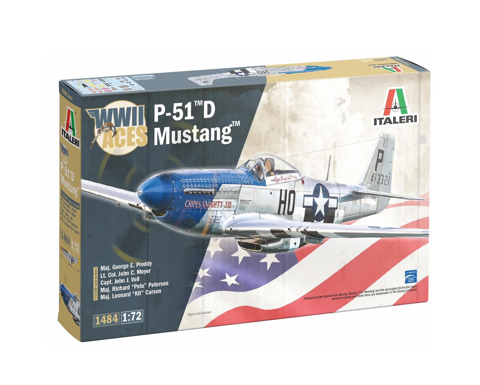 Italeri 1484 P-51D Mustang Aces 1:72 Model Kit