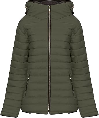 Cima Mode Women Ladies Plus Size Puffa 