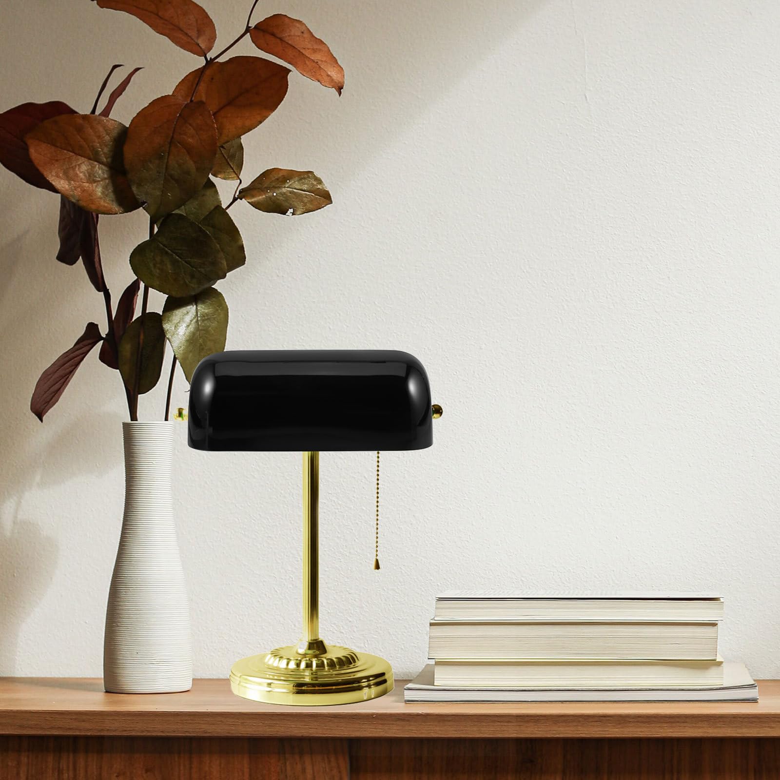 Paralume Banchiere in Vetro per Lampada da Tavolo Vintage Facile da Sostituire, Design Semplice e Delicato, Adatto per Negozi e Hotel