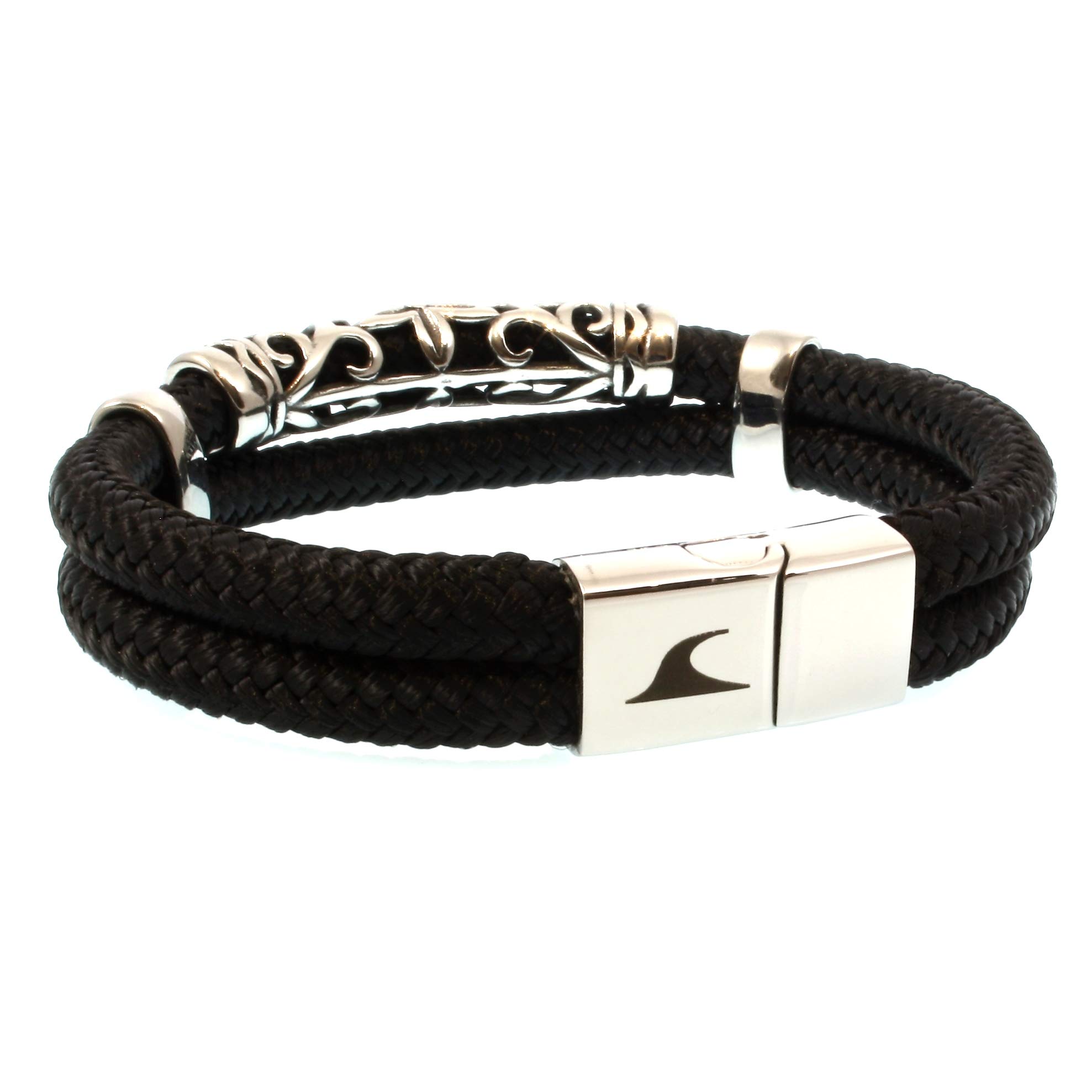 Segeltau-Armband XO ST Schwarz Männer Herren