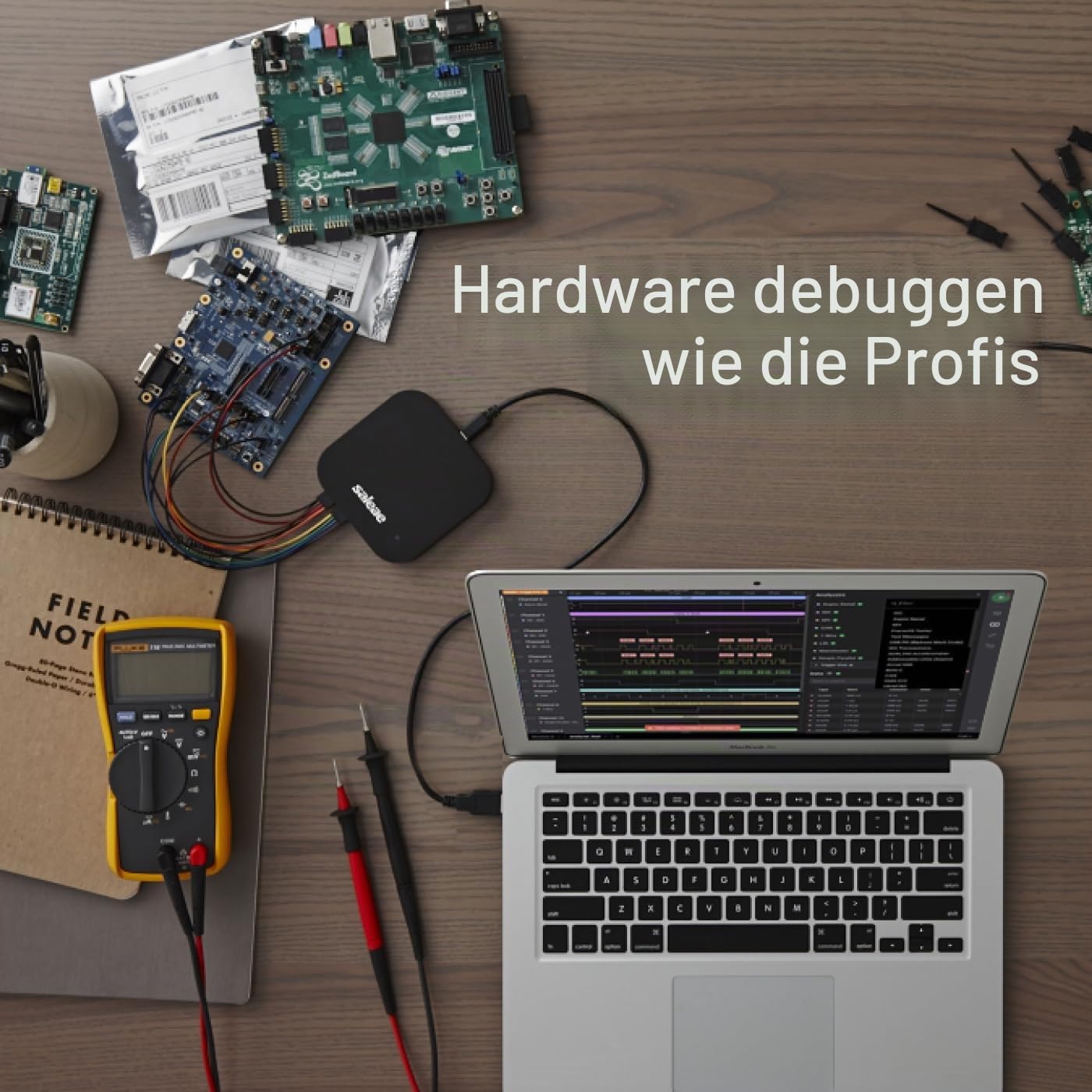 Logic Pro 16 (Schwarz) - Saleae Logikanalysator, 16 Kanäle