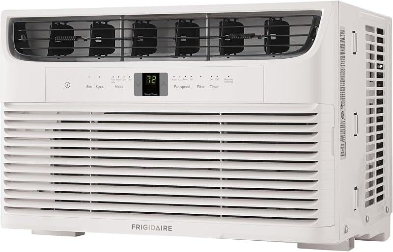 Aire acondicionado de ventana y deshumidificador de 6000 BTU, 115 V, blanco | 115 V, enfría hasta 250 pies cuadrados. Ft., para apartamento, dormitorio, habitaciones pequeñas/medianas, control remoto