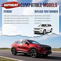 Vista 5 de AUTOKAY Sensor de presión de neumáticos (TPMS) 434MHz 68239720AA 68157568AA para Dodge Ram 1500 2500 3500 68249197AA 2014-2017