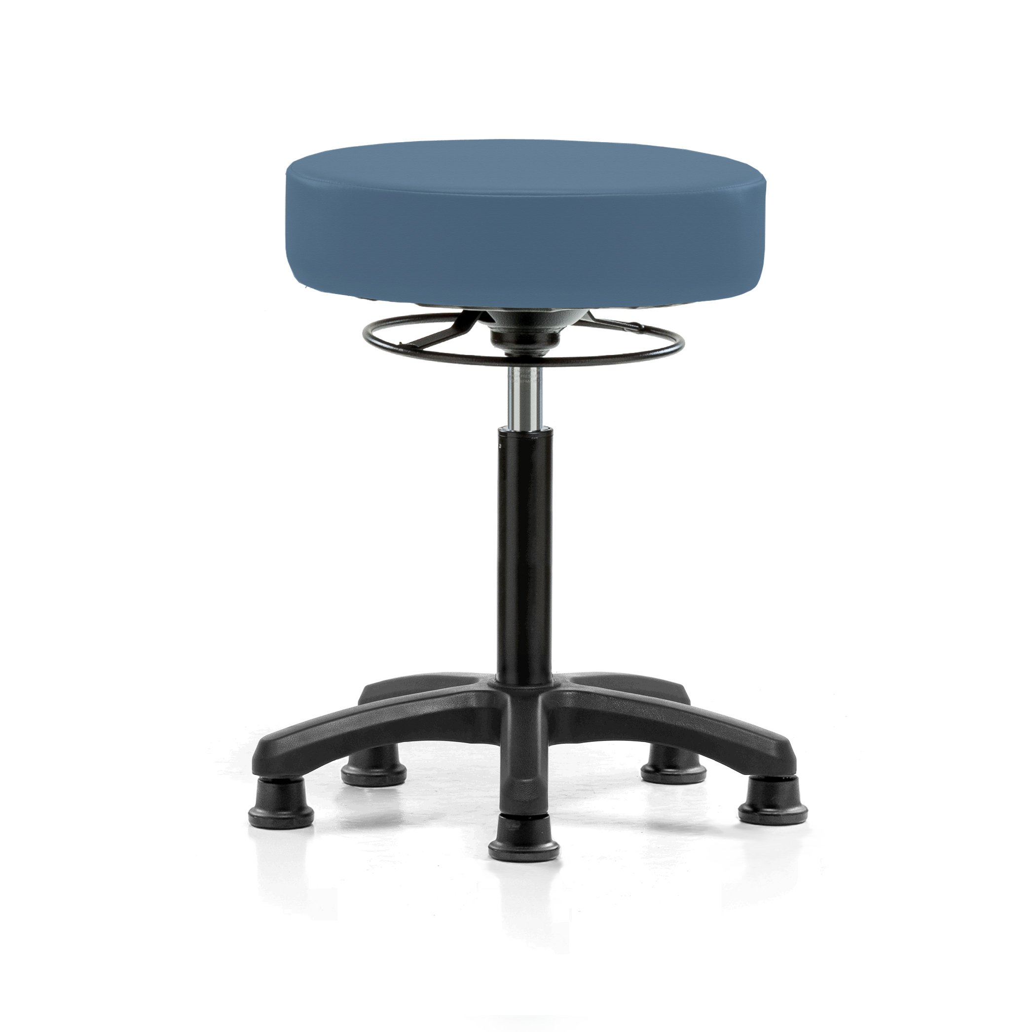 Perch Lab Stool, Glides, 20.75-27.75", Newport Fabric