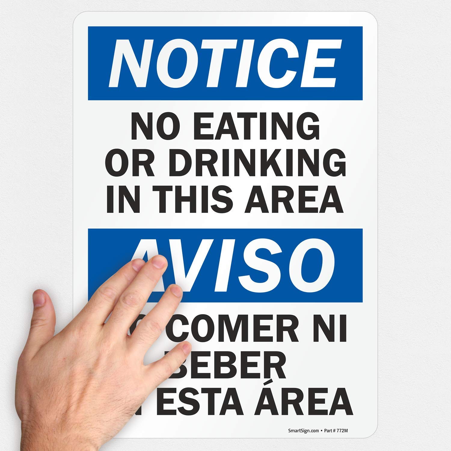 Exclusive Discount 70% Price SmartSign - S-1935-EU-14 Notice - No Eating or Drinking in this Area Bilingual Label | 10 x 14 Laminated Vinyl One-Day Sale: Up to 50% Off SmartSign - S-1935-EU-14 Notice - No Eating or Drinking in this Area Bilingual Label | 10 x 14 Laminated Vinyl