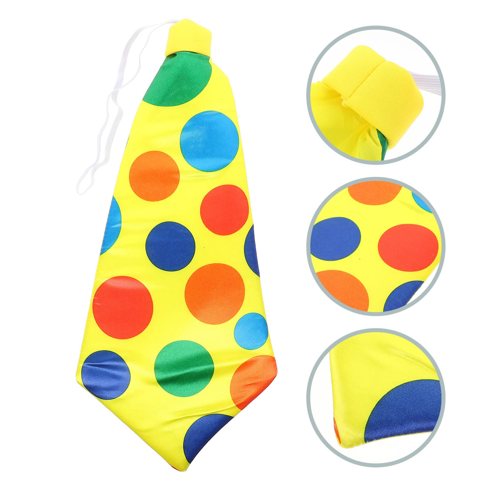 ibasenice Tie Clown Accessories Halloween Clothes Jester Costume Prom Decor Funny Clown Costume Roleplay Costume Adult Diapers Clown Costumes Stage Tiara Satin Cosplay Pillar