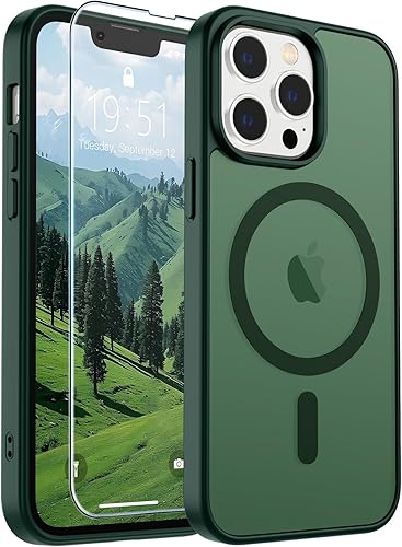 Miniatura 13 de SUPFINE Funda magnética para iPhone SE 2022 (3ª)/2020 (2ª), iPhone 8 (compatible con MagSafe) (protección contra caídas de grado militar), funda