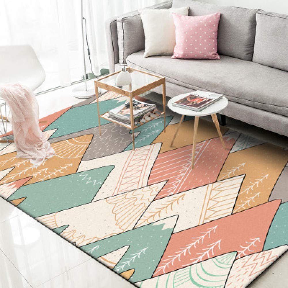 Tapis de chambre anti-dérapant et facile à entretenir 140x200