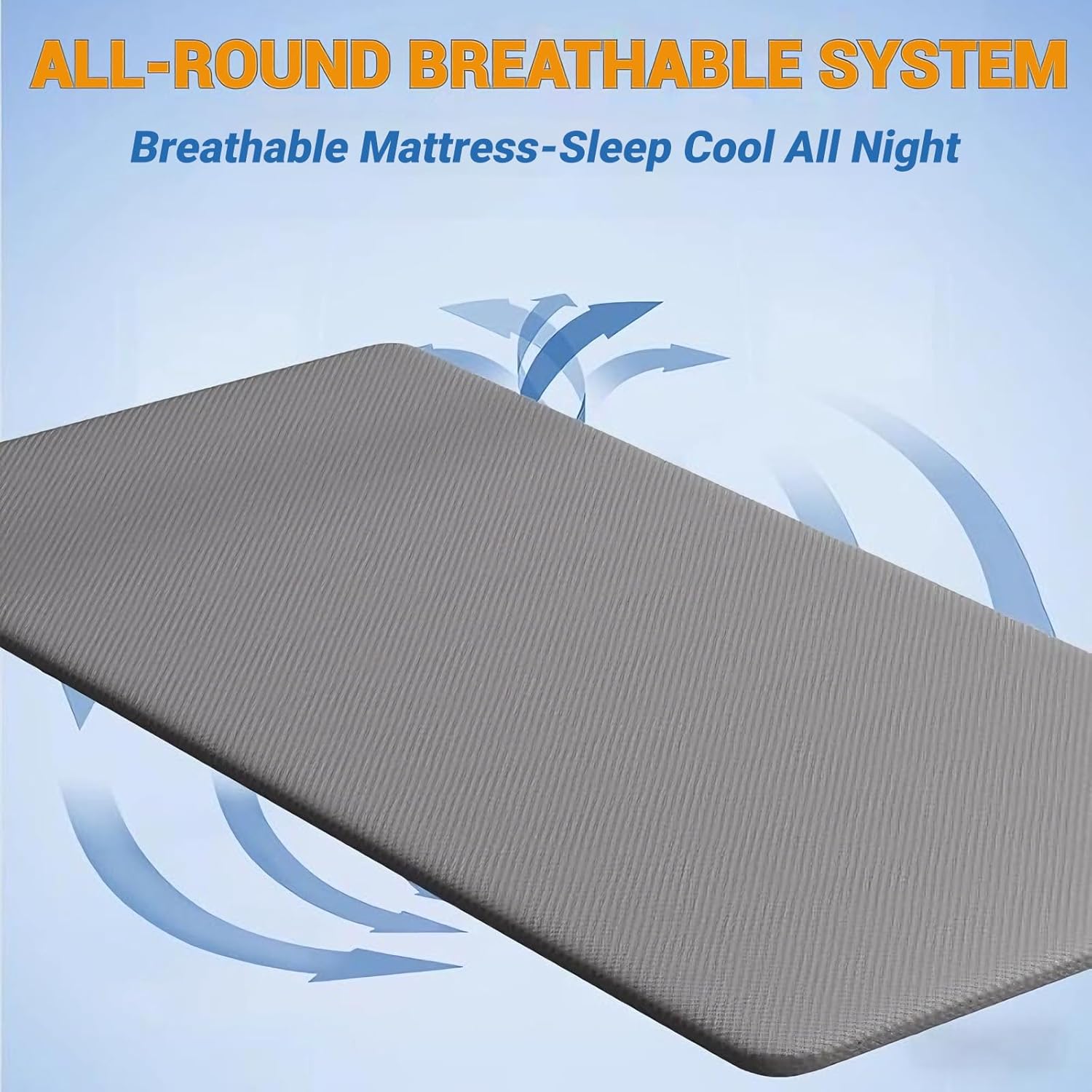 Firm Coconut Coir Mattress, Thickened Firm Bed Topper for Spine & Waist Support, Mattress Pad Hard Bed Board with Washable Cover(35.4"×71", Gray)