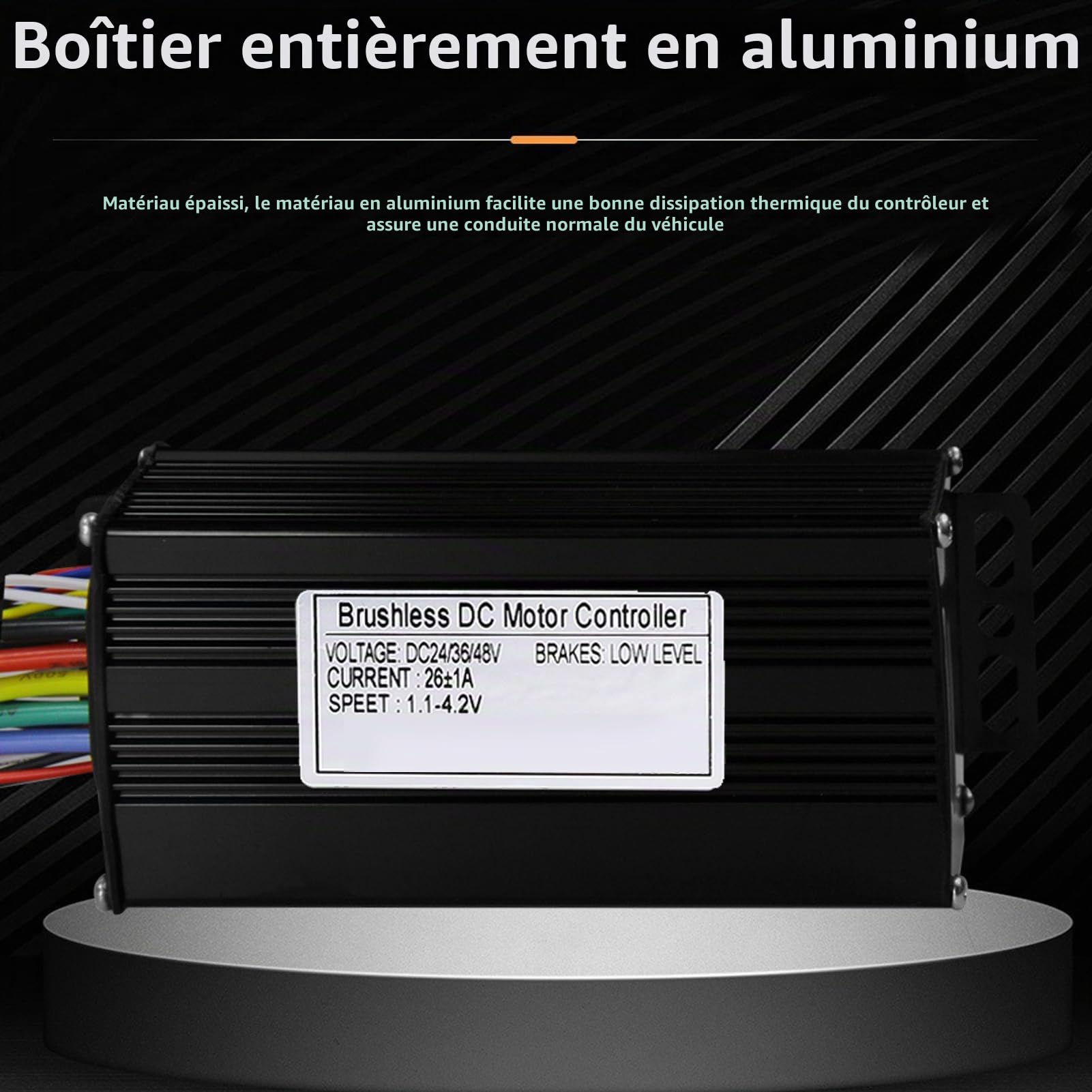 BuyWeek Kit de Contrôleur de Moteur sans Balais pour Vélo Électrique, 36V 48V 500W 750W 26A 3 Modes Contrôleur à Onde Sinusoïdale avec Écran d'Affichage LCD S861 pour Trotinette Électrique
