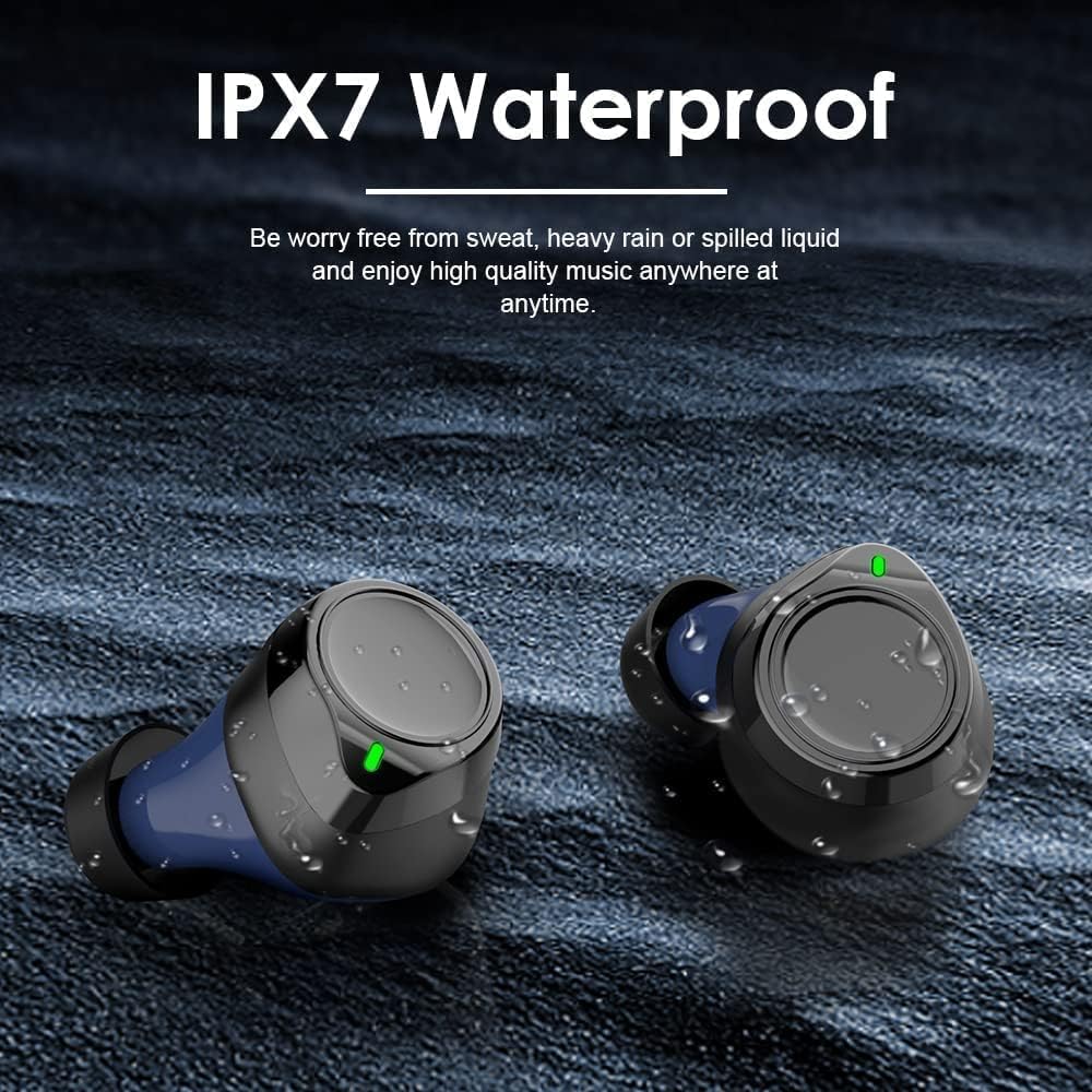 Wireless Earbud, Bluetooth 5.1 Headphones 48H Cycle Playtime Detachable Earfin Bluetooth Earbud in Ear with Mic CVC8.0 Noise Cancelling Hi-Fi Stereo Wireless Earphones IP7 Waterproof Sports Headset