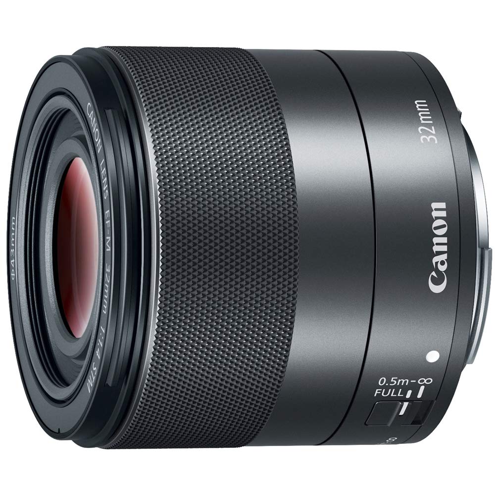 Canon EF-M 32mm f 1.4 STM Lens (2439C002) with Sandisk 32GB