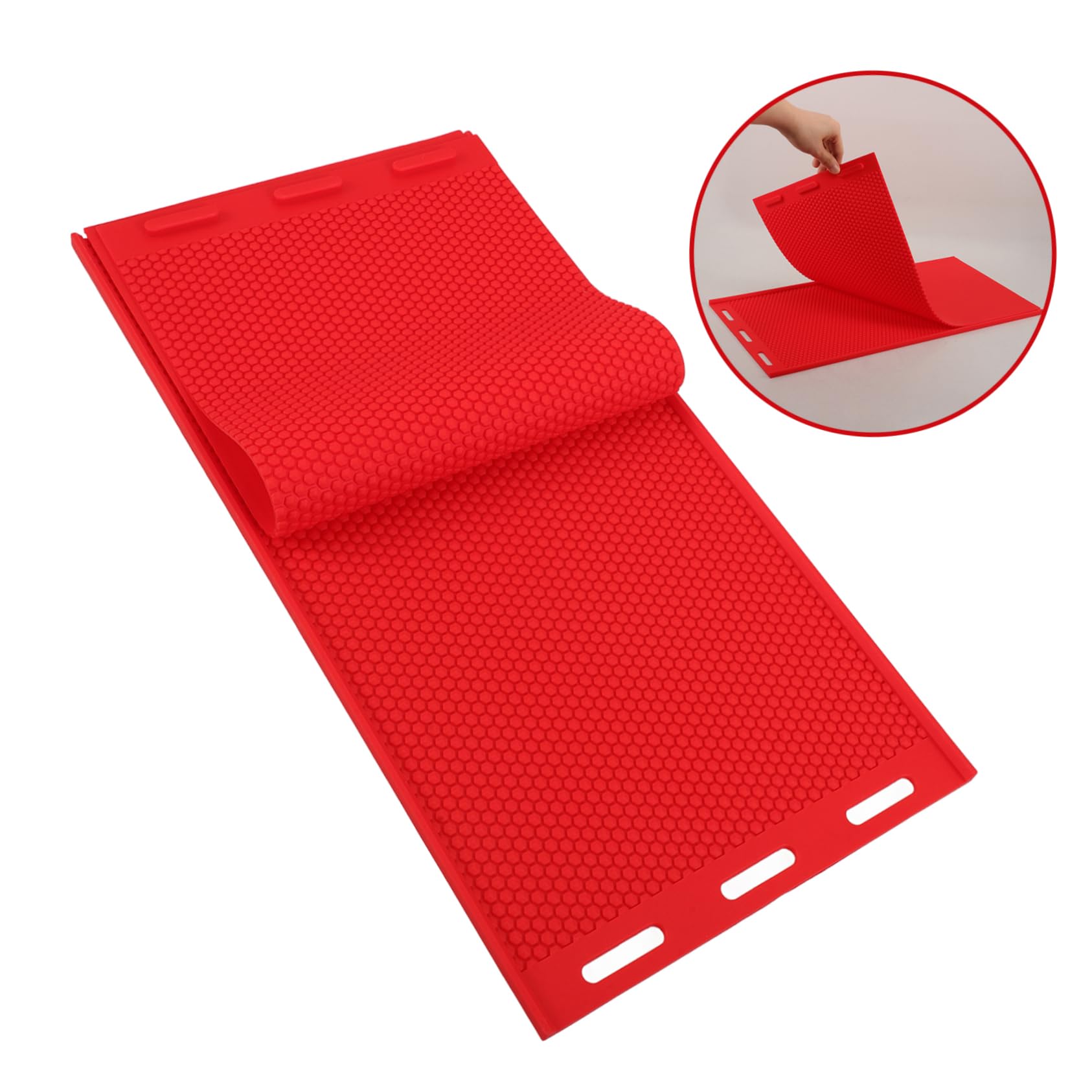 OSALADI Stampo in Silicone Per Fogli Cera d Api Nido d Stampo Flessibile Per Apicoltura