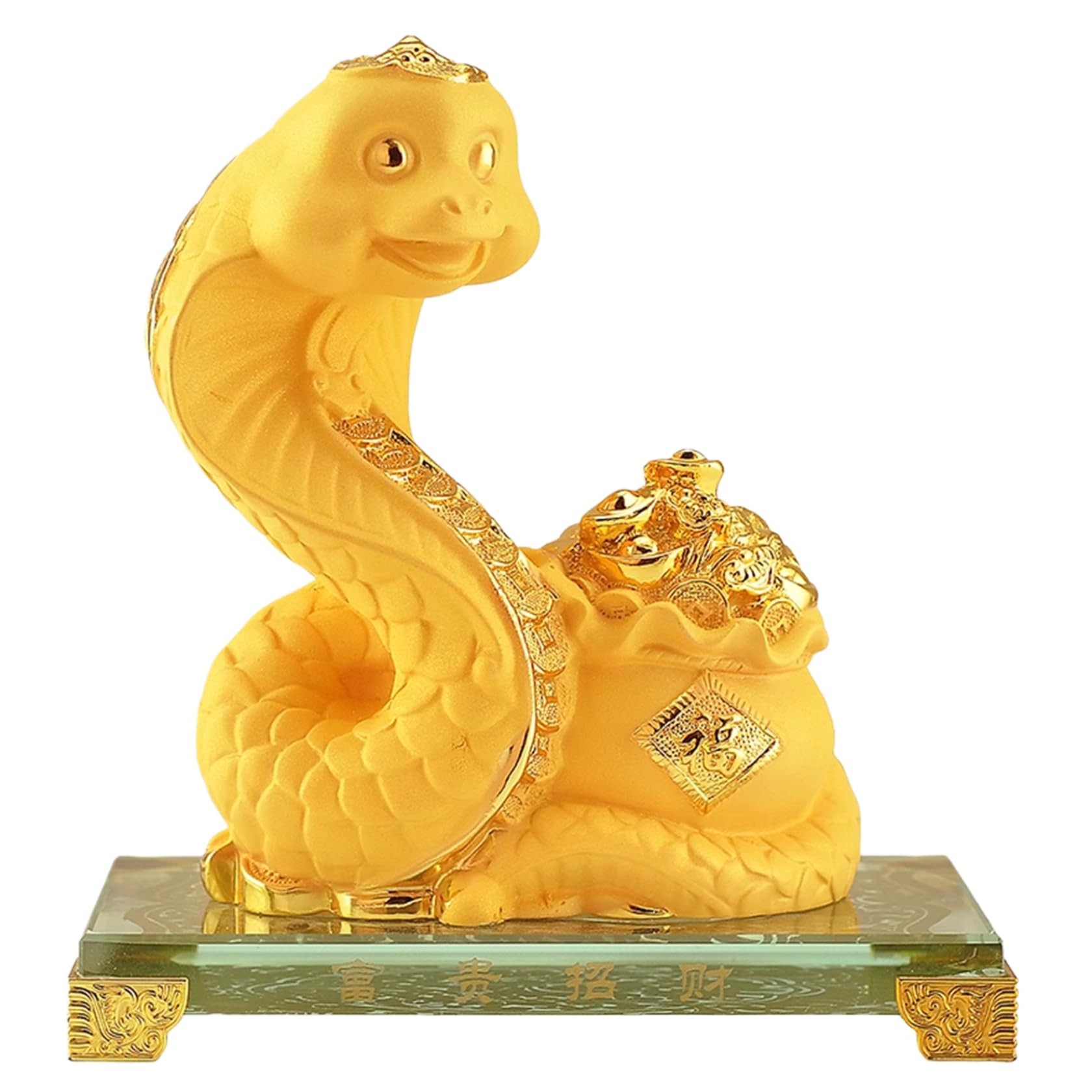 Statue de serpent en résine sculptée pour une décoration chic du bureau
