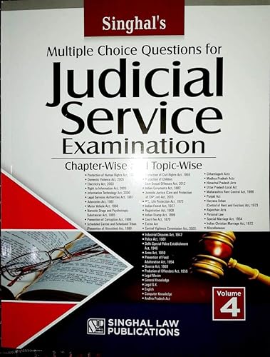 Multiple Choice Questions for Judicial Service Examination (Chapter-wise and Topic-wise) Vol.4