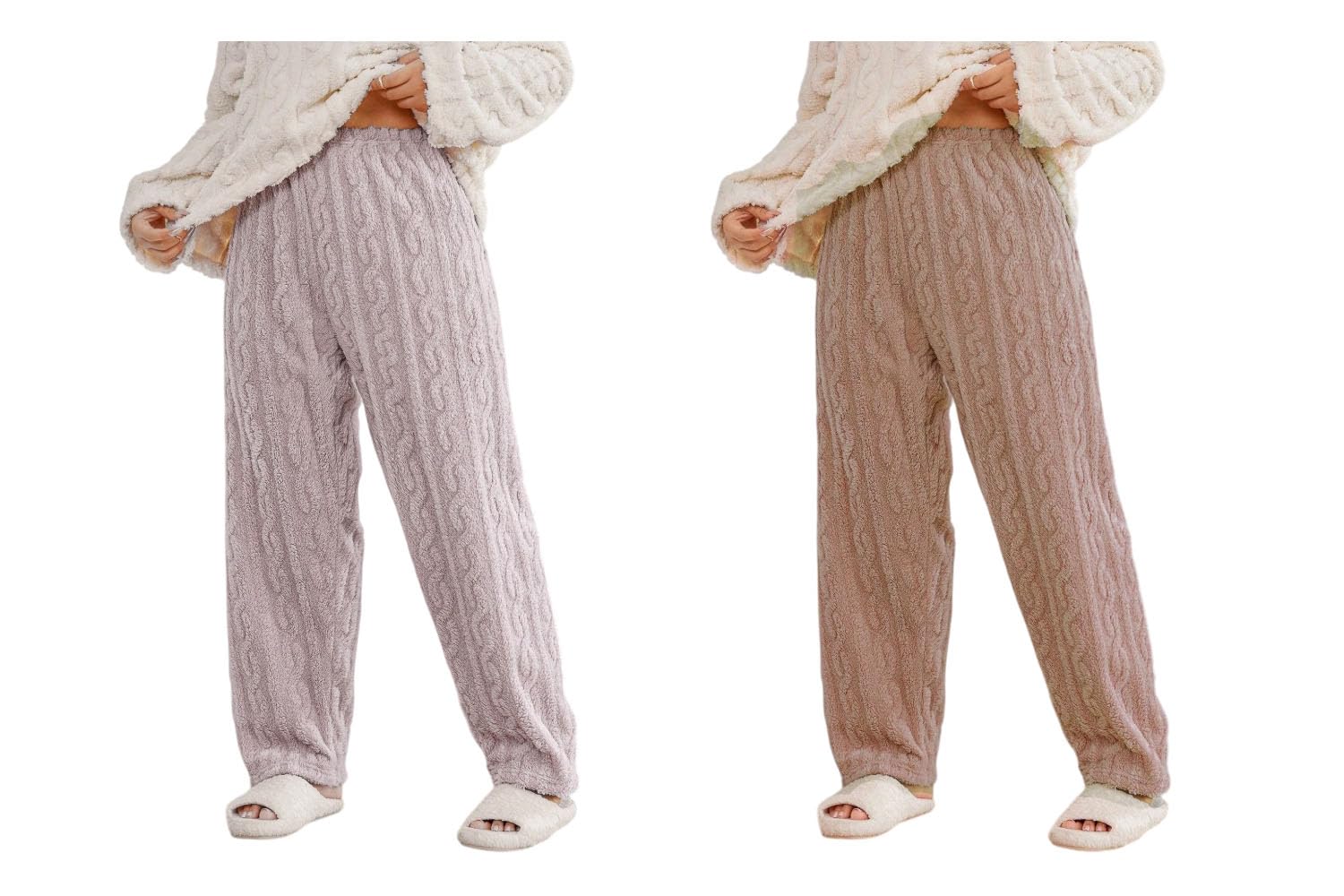 cayon fashion Cozy Woolen Pyjama Set for Women – Soft, Warm & Comfortable Lounge Wear for Winter Nights (Pair of 2)-picture-37