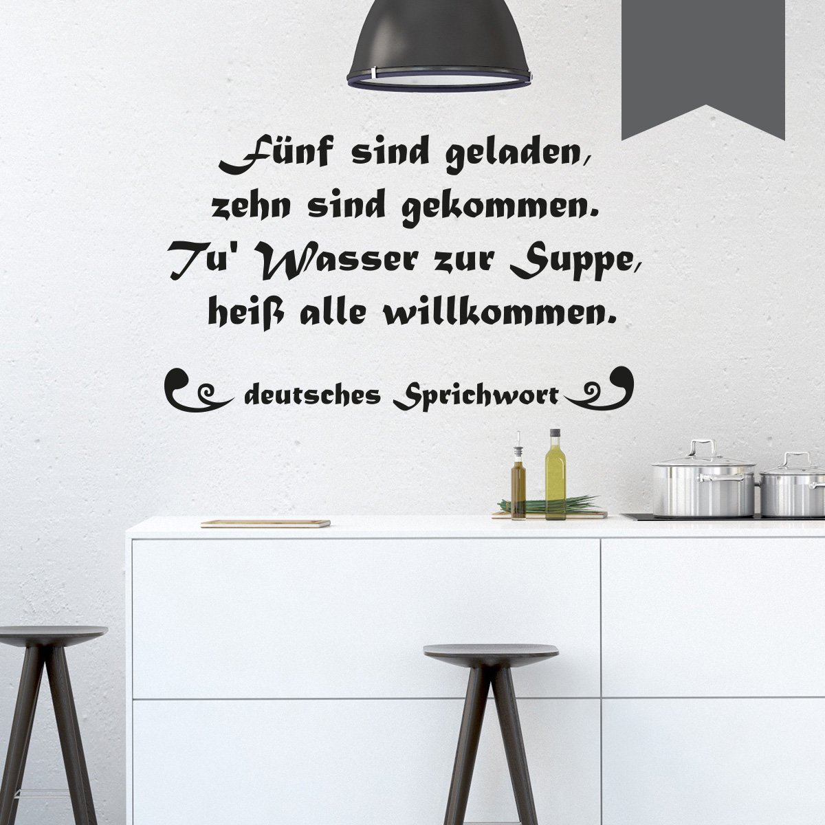 Wandtattoo 'Willkommen' In Creme-weiß – 90x27 Cm, Selbstklebend, Rückstandslos Entfernbar