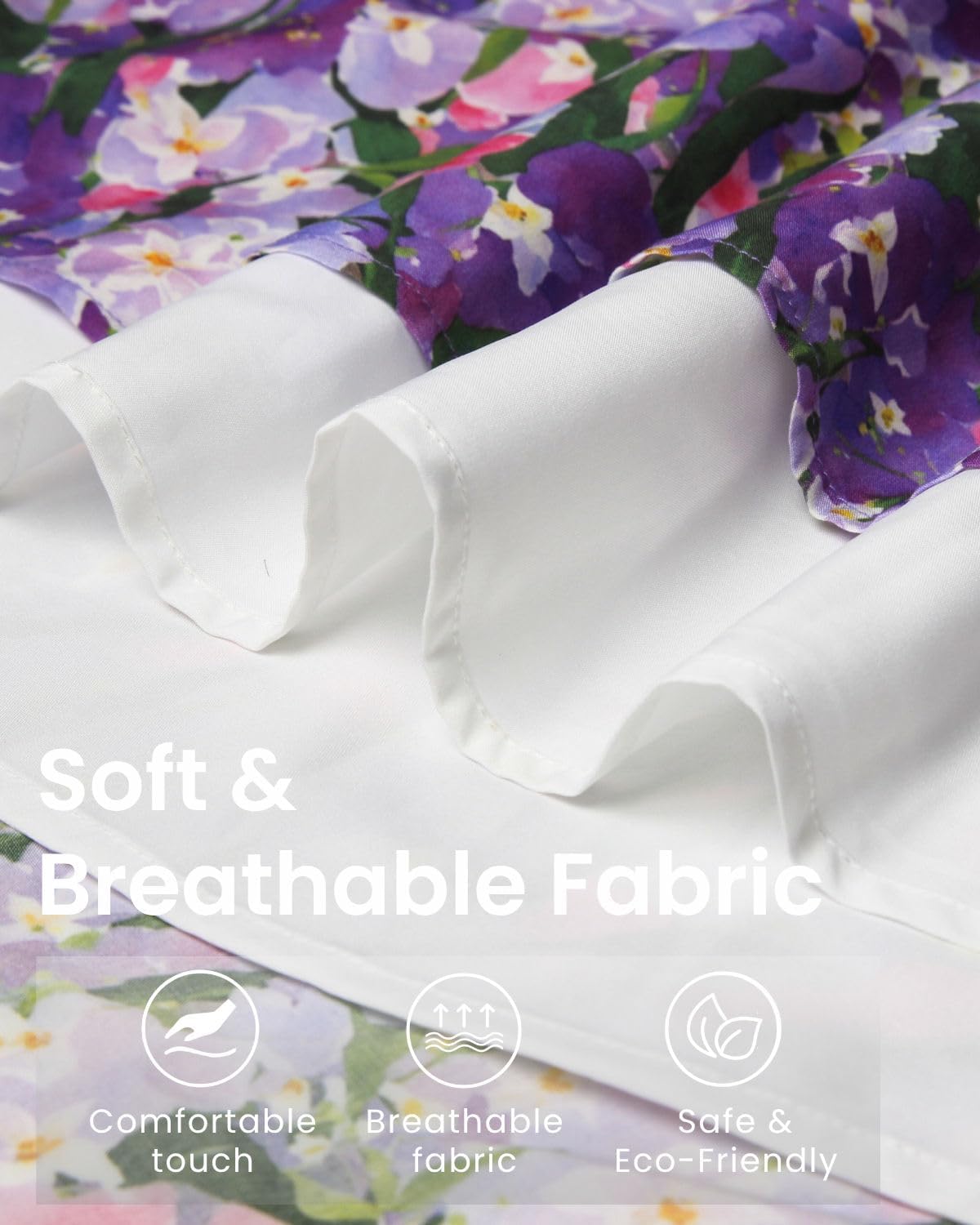 Girls Summer Floral Sundress – Sleeveless Dress with Ruffle Trim Neckline, Adjustable Straps and Handkerchief Hem - Image 7