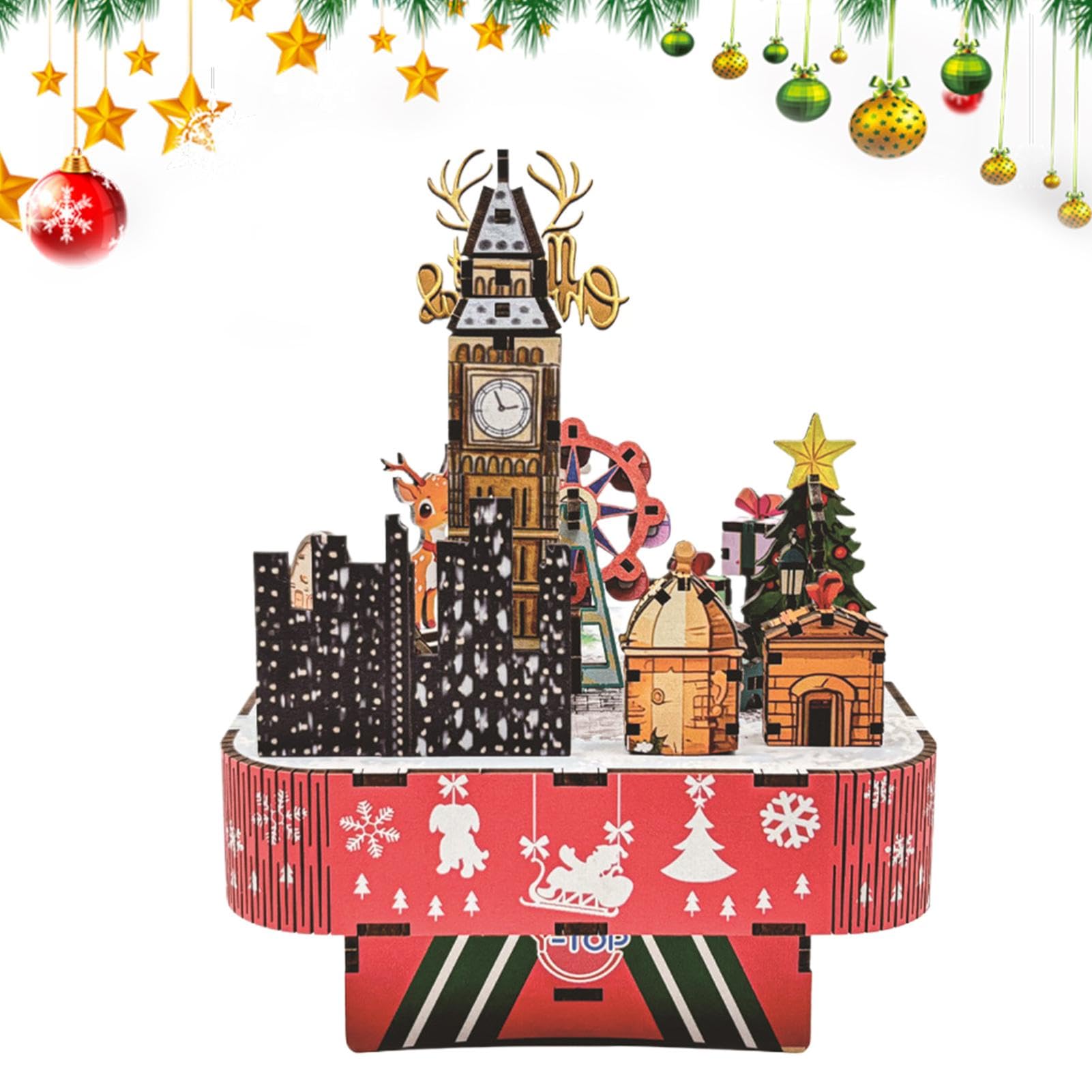 Carillon puzzle in legno 3D, carillon puzzle di assemblaggio del