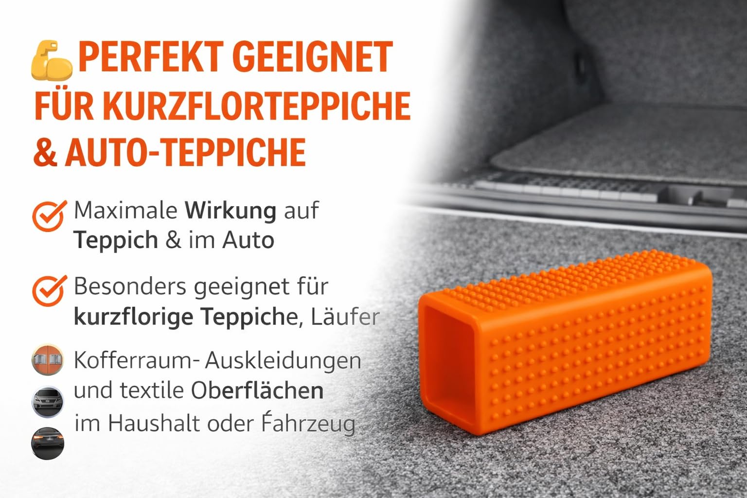 WonderRubber Tierhaarentferner für Hunde & Katzen – Haustier-Zubehör zur Entfernung von Tierhaaren auf Sofa, Teppich & Auto – wiederverwendbar