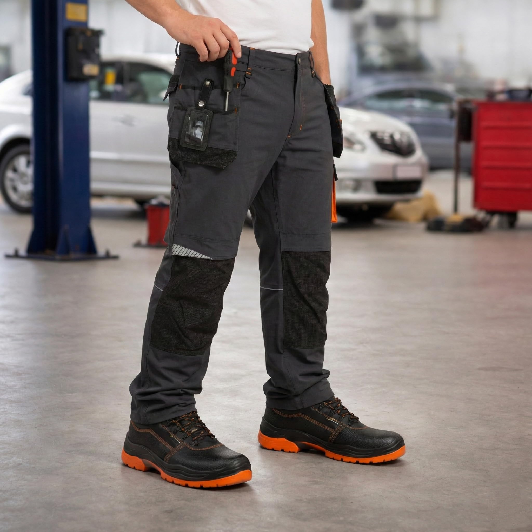 BWOLF Vector Pantalon De Travail pour Homme – Short De Travail Robuste Et Flexible 90% Nylon 10% Élasthanne – Léger, Extensible, Multipoches