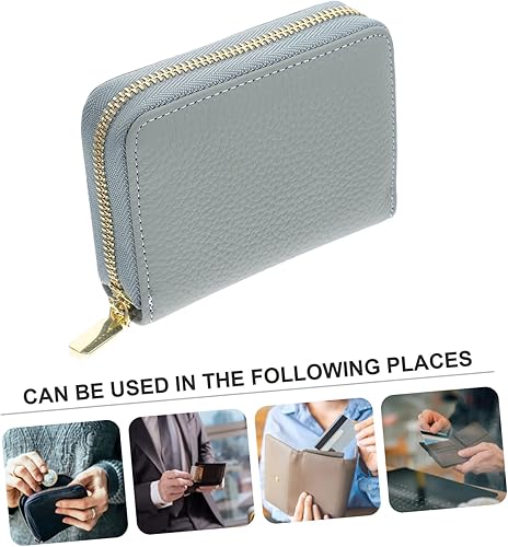 Miniatura 8 de TENDYCOCO 4 unids Cartera Carteras Para Hombres De Cuero Original Tarjetas de Crédito Titular Billeteras De Hombres Cuero Original Grandes Tarjetas