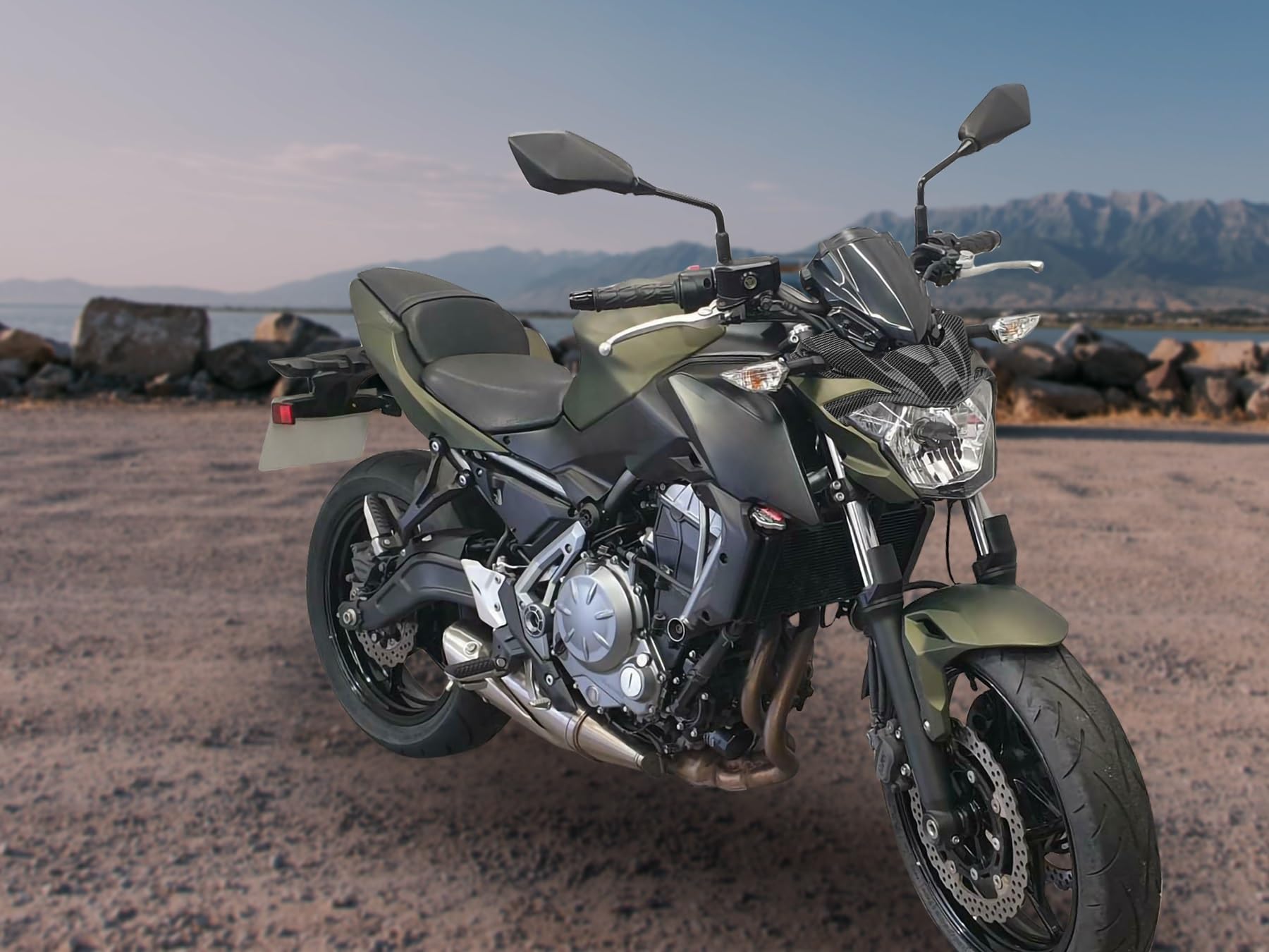 BeNsil Parafanghi Moto Parafango Parafango Posteriore Moto per Kawasaki VN800 VN900 VN1500 VN1600 VN2000 Paraspruzzi Paraspruzzi (Color : 1)