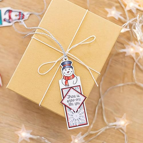 Miniatura 4 de Juego de sellos y troqueles transparentes de muñeco de nieve de invierno para hacer tarjetas, plantillas de corte para álbumes de recortes, álbum de