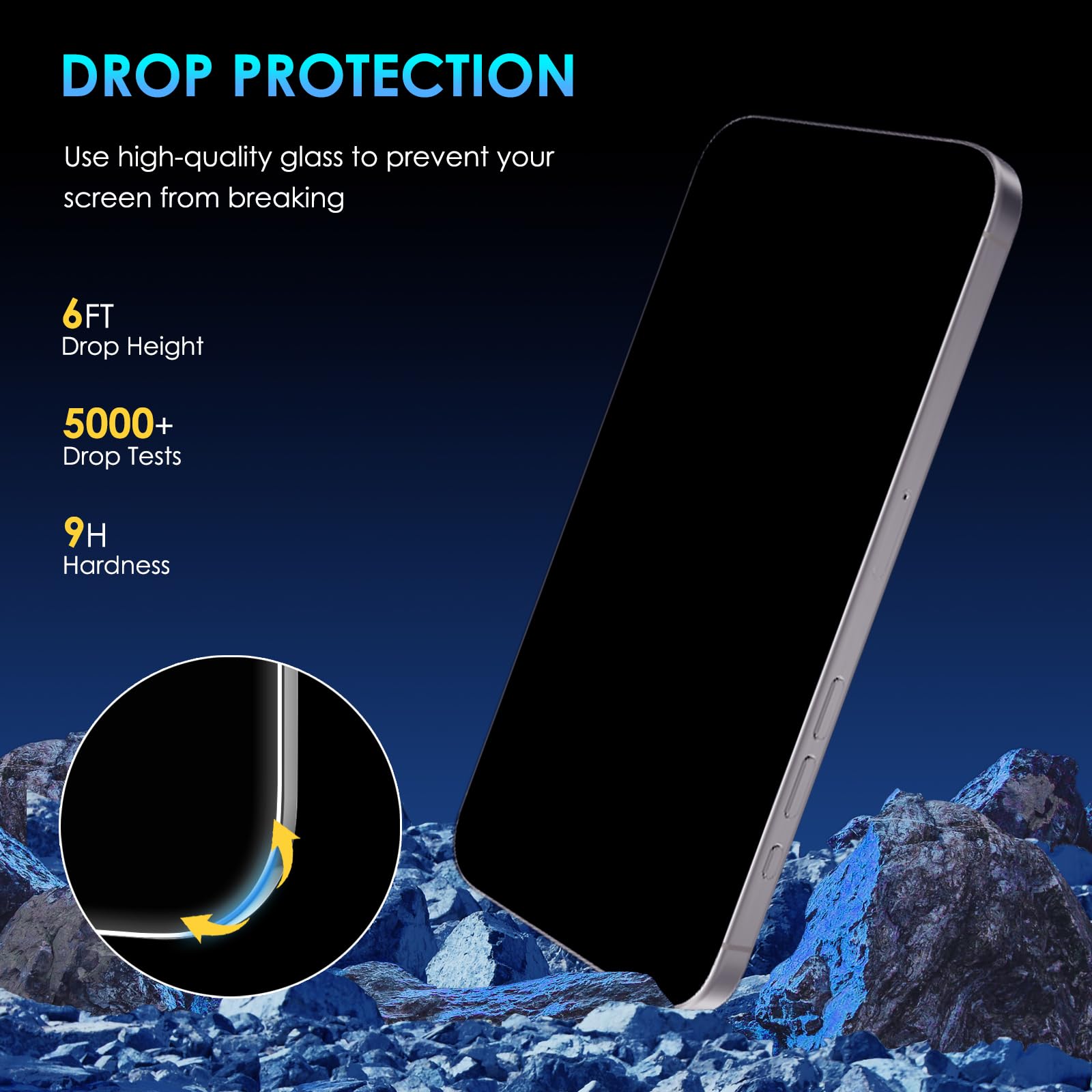 Protector de pantalla de privacidad para iPhone 14 Pro, kit de alineación automática, paquete de 2 + 2, vidrio templado inastillable 9H con protector de lente de cámara compatible con 14 Pro,