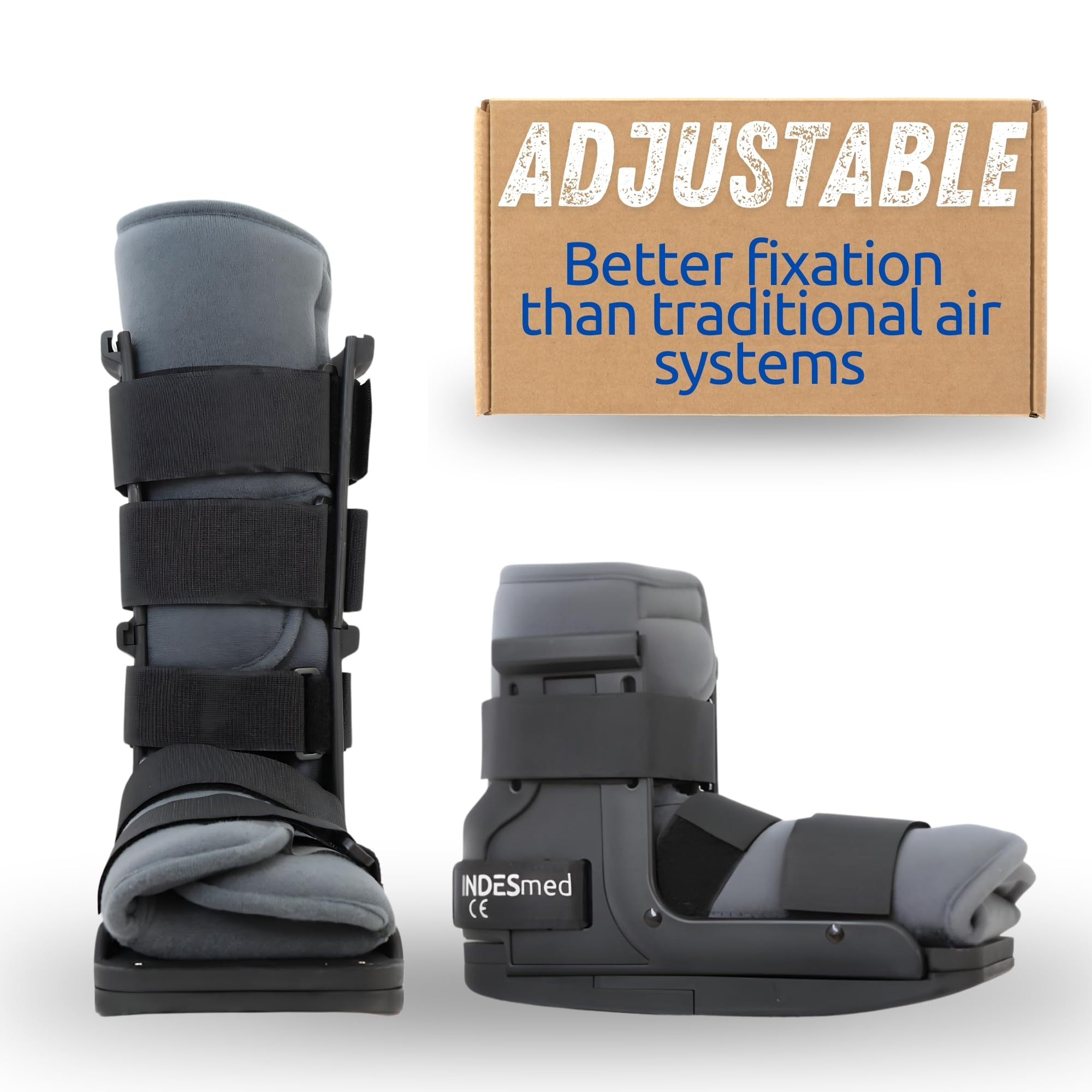 CAM Walker Boot V2 | Patented 2-in-1 Adjustable CAM Boot (Short & Tall) for Fractures, Sprains & Post-Operative Recovery