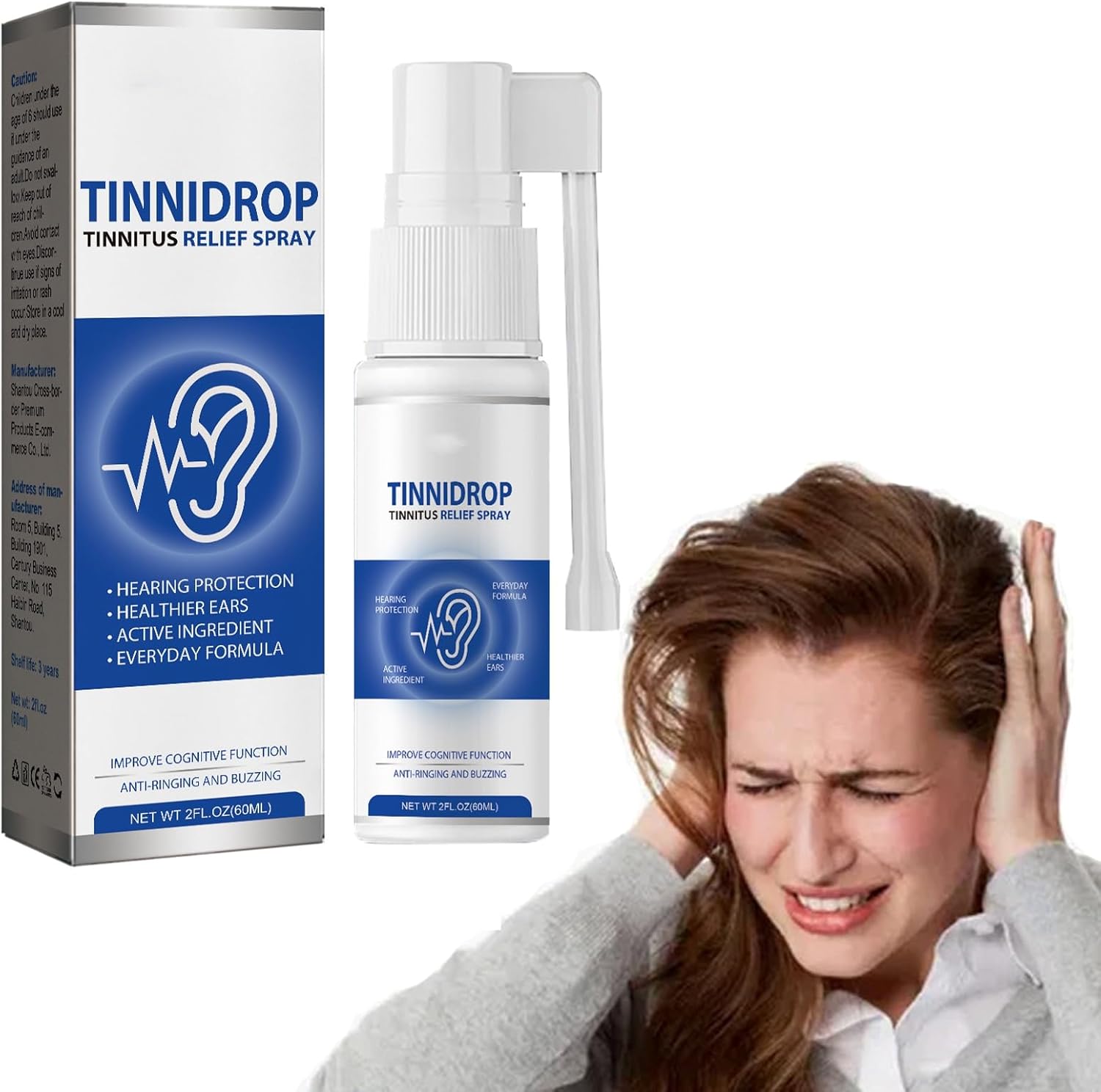 Ear Drops,Ear Drops for Tinnitus, Earache Drops,Tinnitus Ear Drops,Ear Ringing Improving