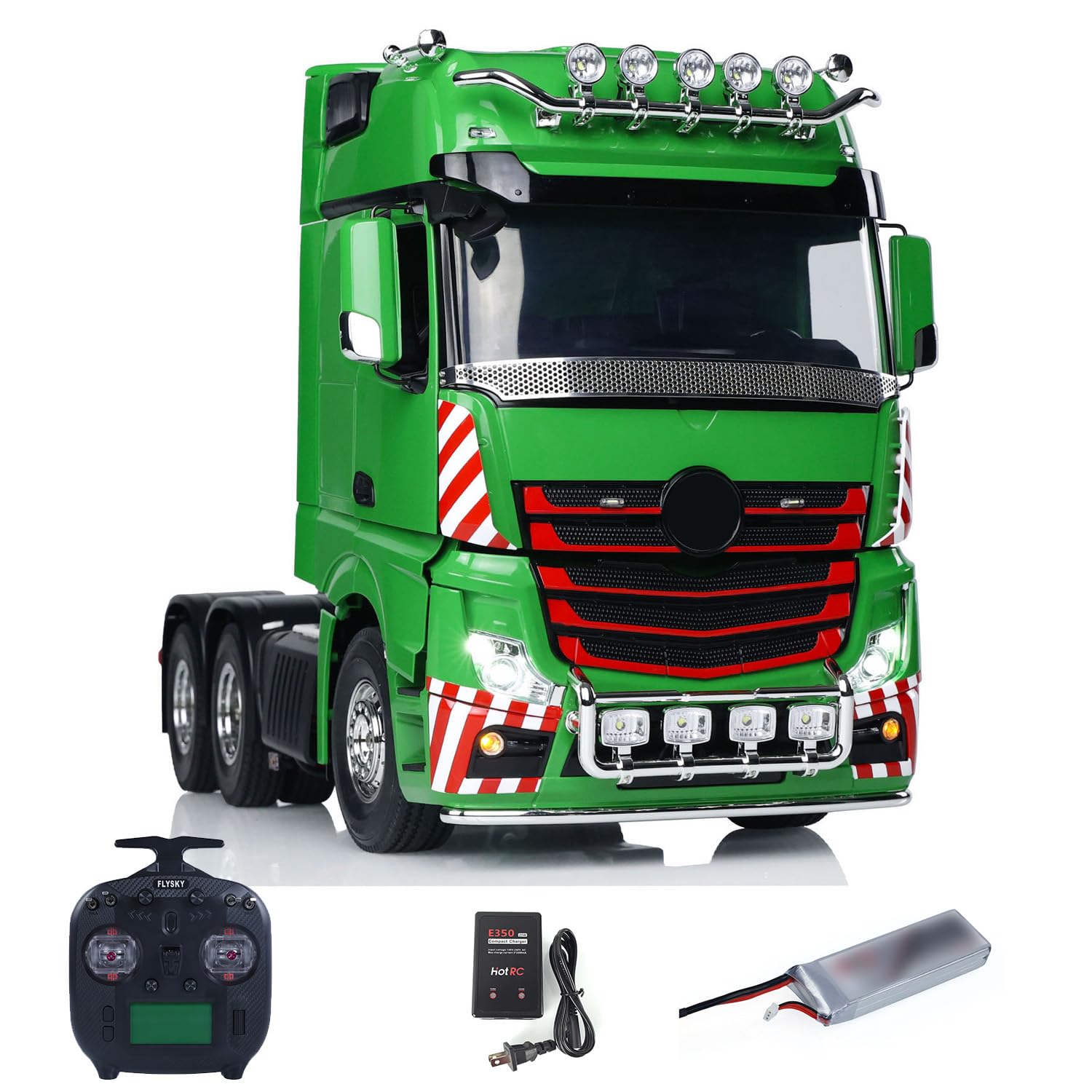 wheelfun 1/14 RC Tractor Truck 6x4 3363 Remote Control Lorry RTR Model ST8 Radio Battery Light Sound System Motor Servo ESC Hobby Grade Model