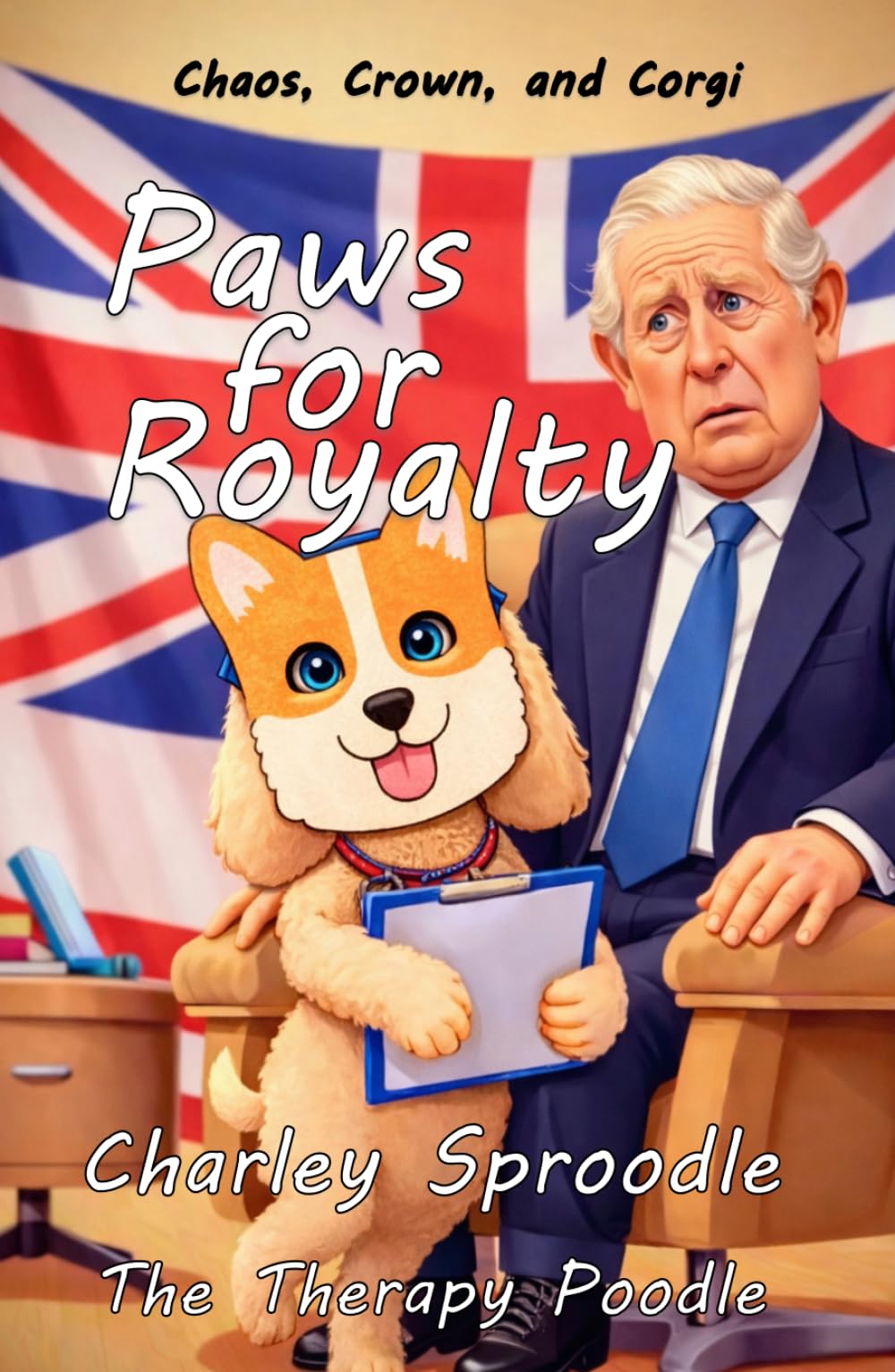 Paws for Royalty: Chaos, Crown and Corgi (Charley Sproodle the Therapy Poodle)
