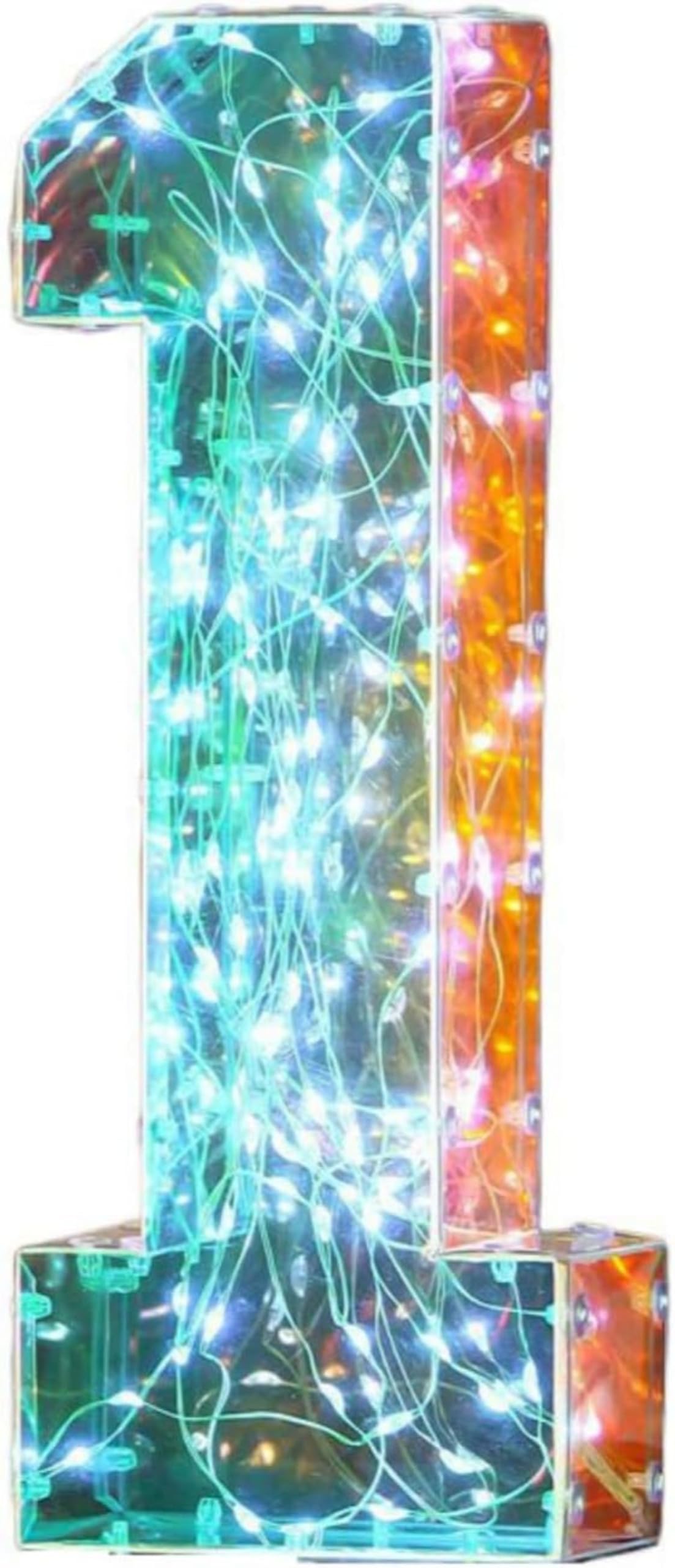 Jemnpela LED Marquee Letter Number Sign Lights Glitter Light Up Alphabet Figure Night Light for Birthday Party Wedding Home Bar Holiday Wall Decoration