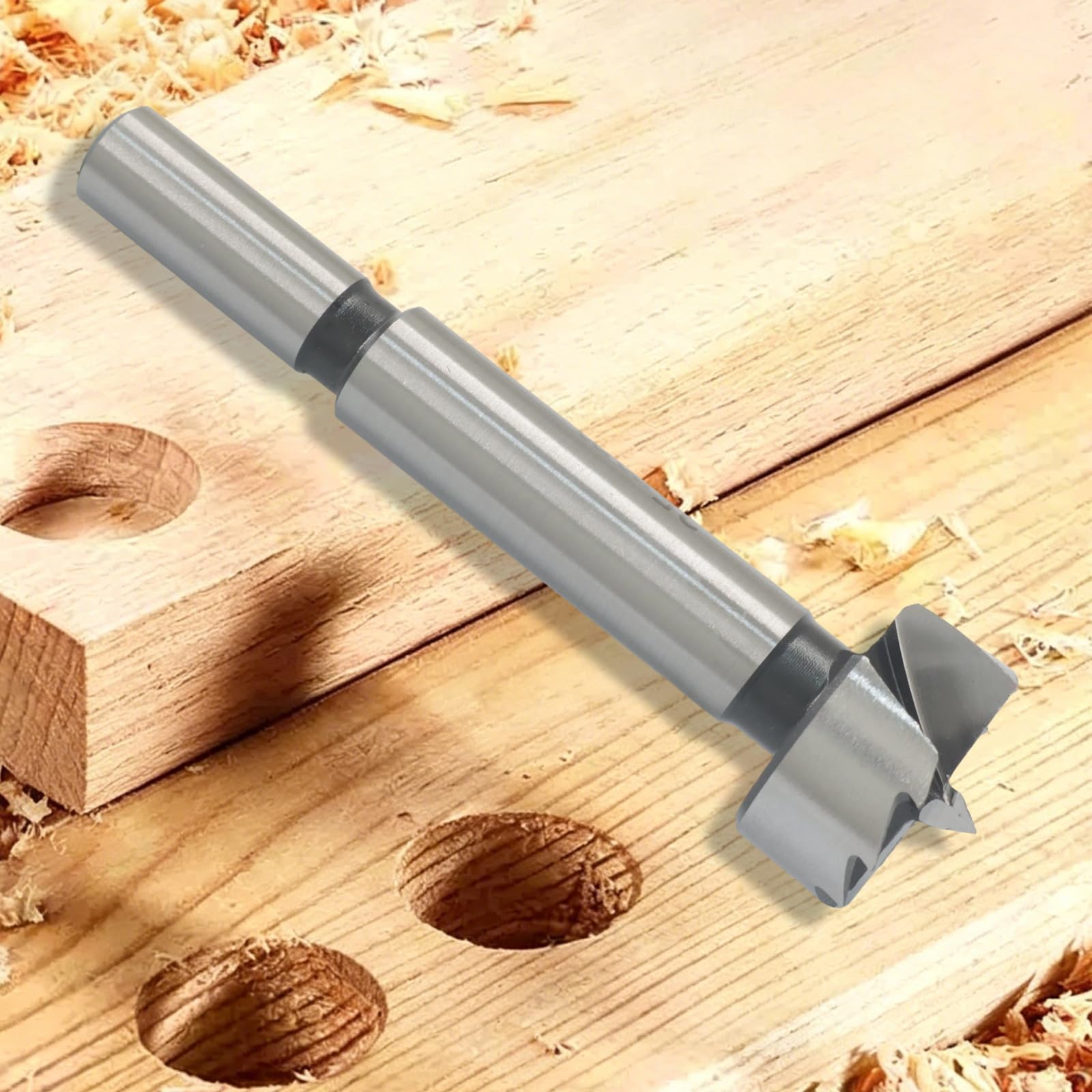 Punte da trapano Forstner da 25 mm per legno, compensato e plastica, strumento di precisione per la lavorazione del legno con custodia stabile, acciaio ad alto tenore di carbonio