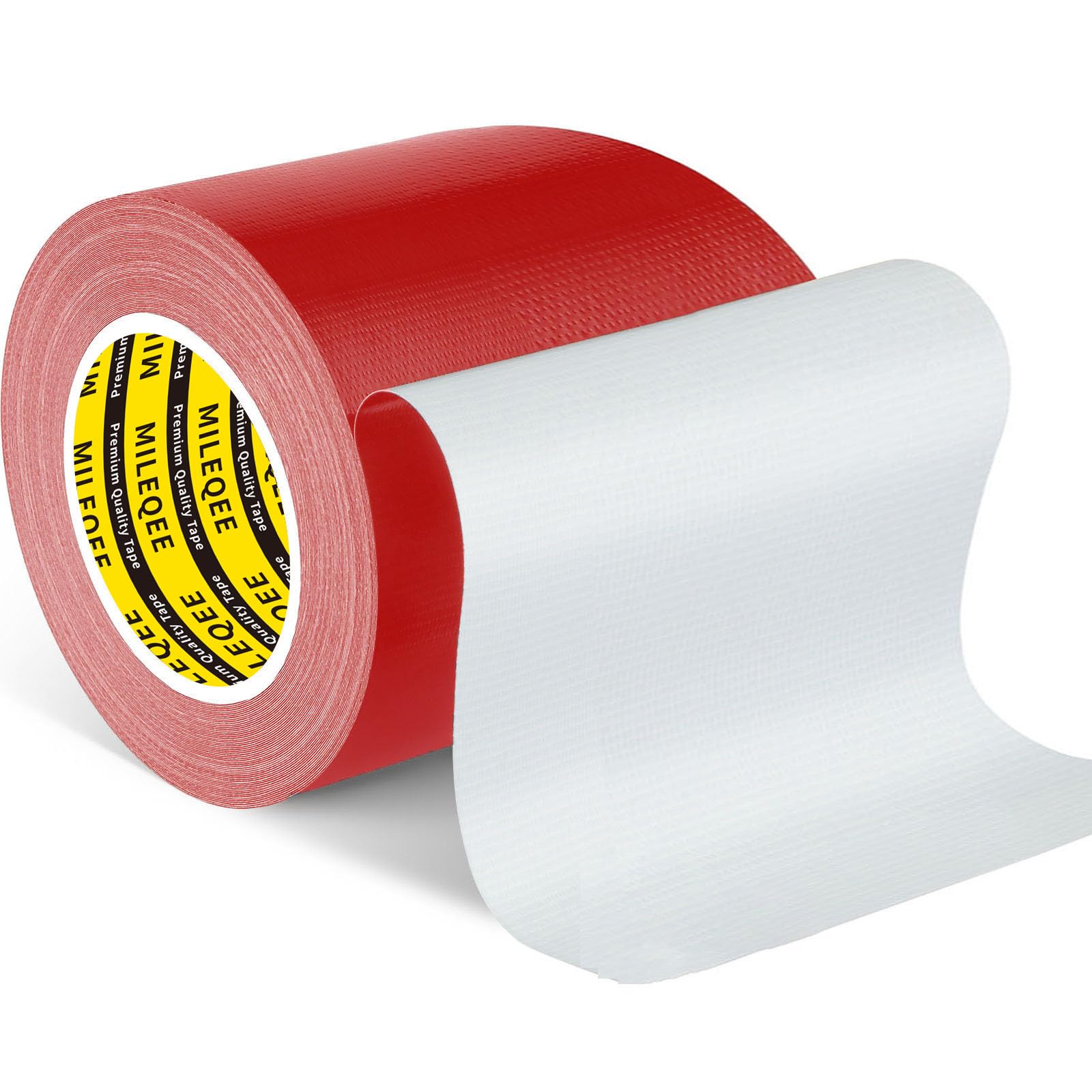 Heavy Duty Duct Tape - 3.15" X 33 Ft, Waterproof & Strong Adhesive For Indoor/Outdoor Repairs (White)
