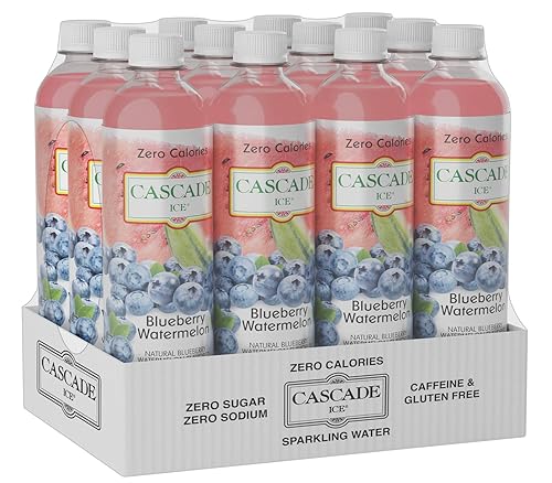 Miniatura 7 de Cascade Ice Zero Cal - Agua con gas, granada de arándano, 17.2 onzas líquidas (paquete de 12)