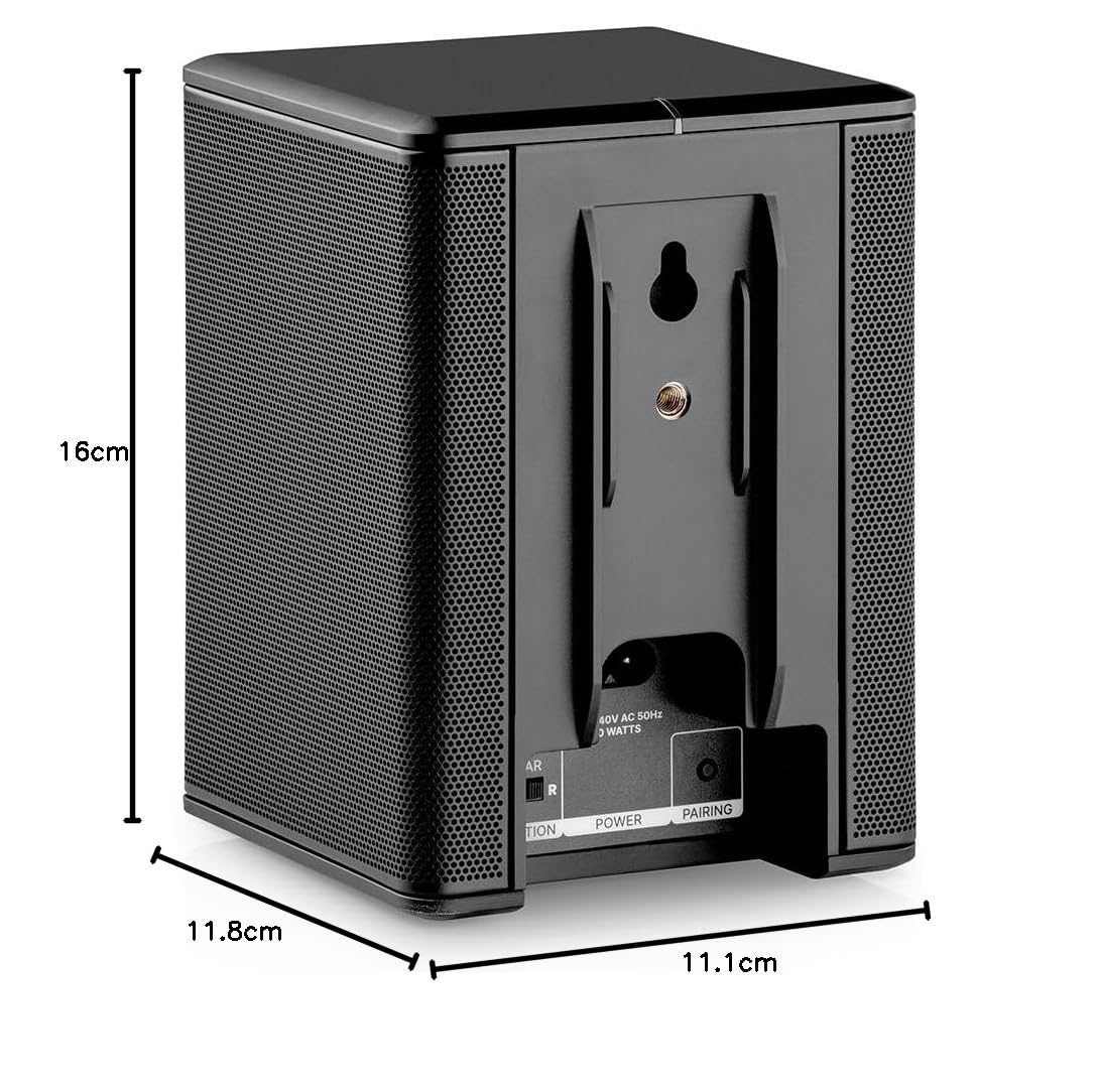 Teufel Effekt 2 Kabelloses, aktives Stereo-Lautsprecher-Paar als Rear-Speaker - Schwarz
