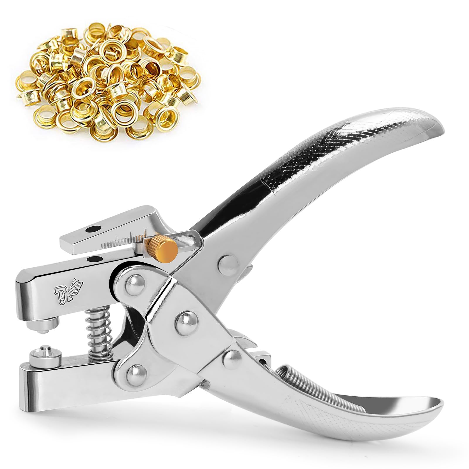 100 clip per occhielli professionali (diametro 5 mm) in acciaio al carbonio per tessuti, striscioni in PVC, teloni, avings, cartone, vele ombreggianti