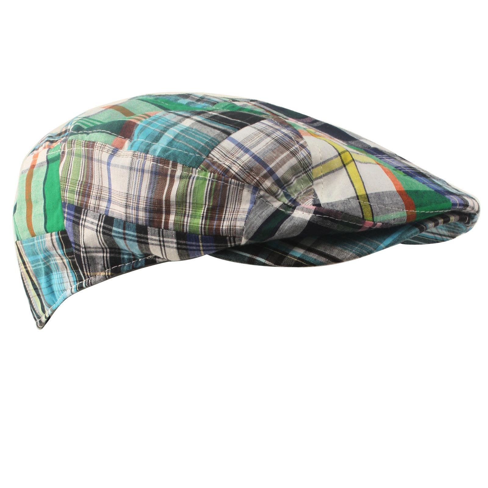 tartan driving cap