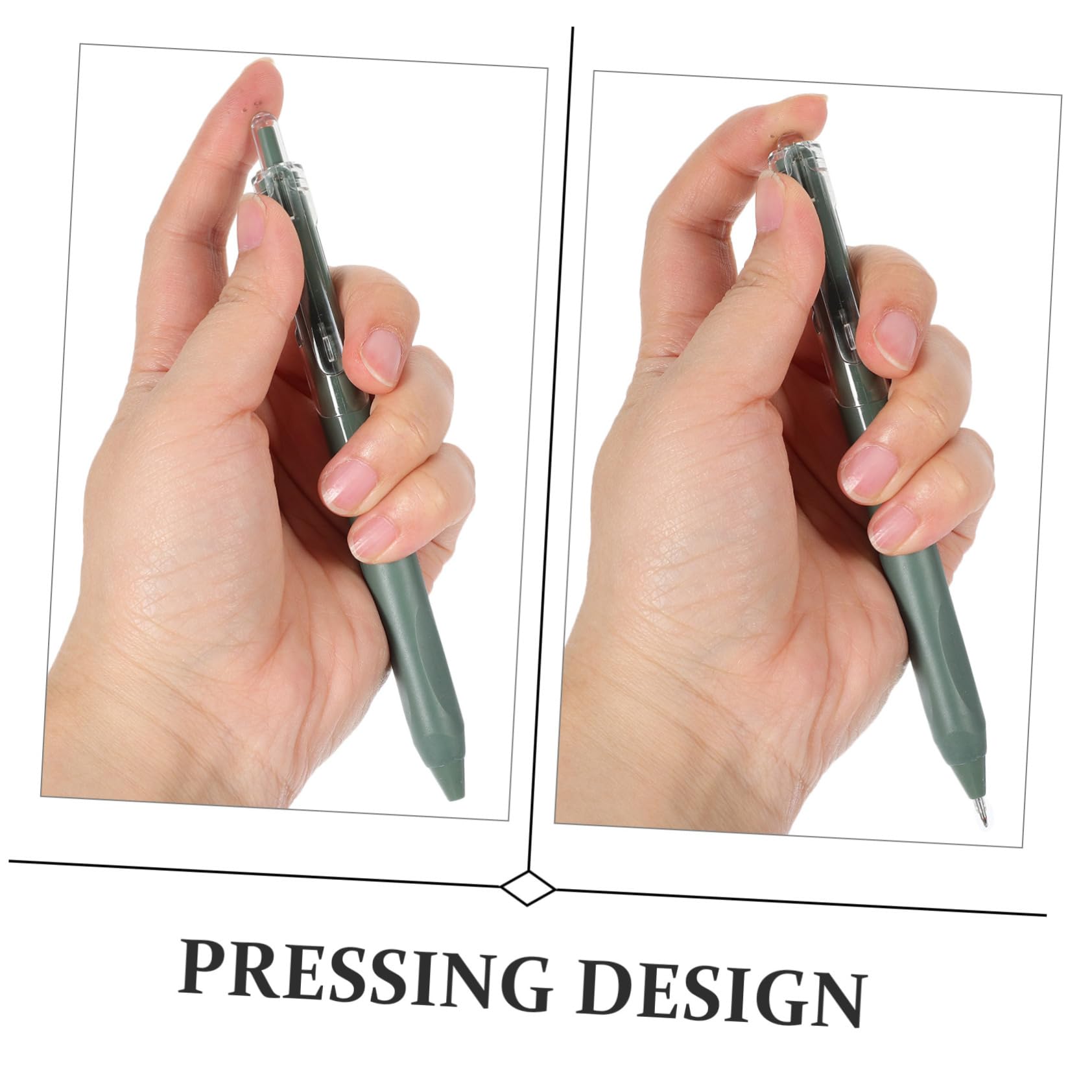 Lurrose 4 Set Gel Retrattile Design E Ergonomico Scrittura Liscia E Veloce Per Studenti E Ufficio Materiale Resistente E Leggero 5 Pezzi*4