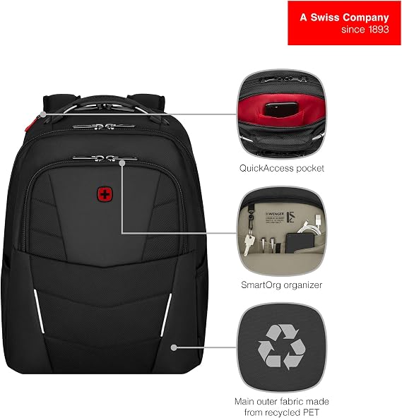 Wenger Casual, Black, 15.6