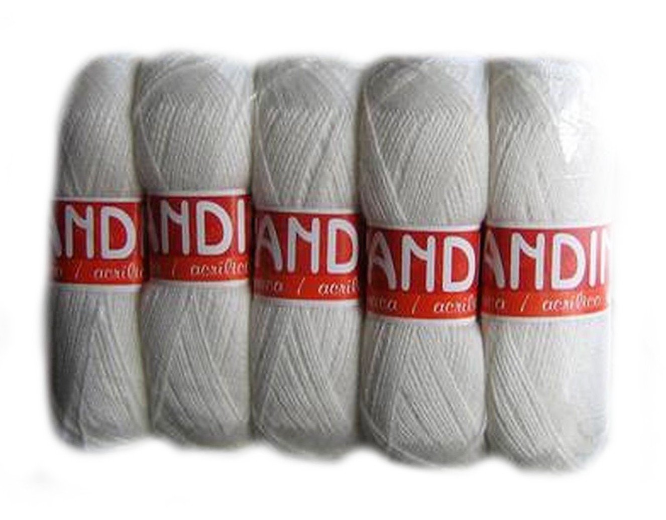 Lana de alpaca peruana para tejer ropa de invierno ovillo de 450g blanco y punto a mano